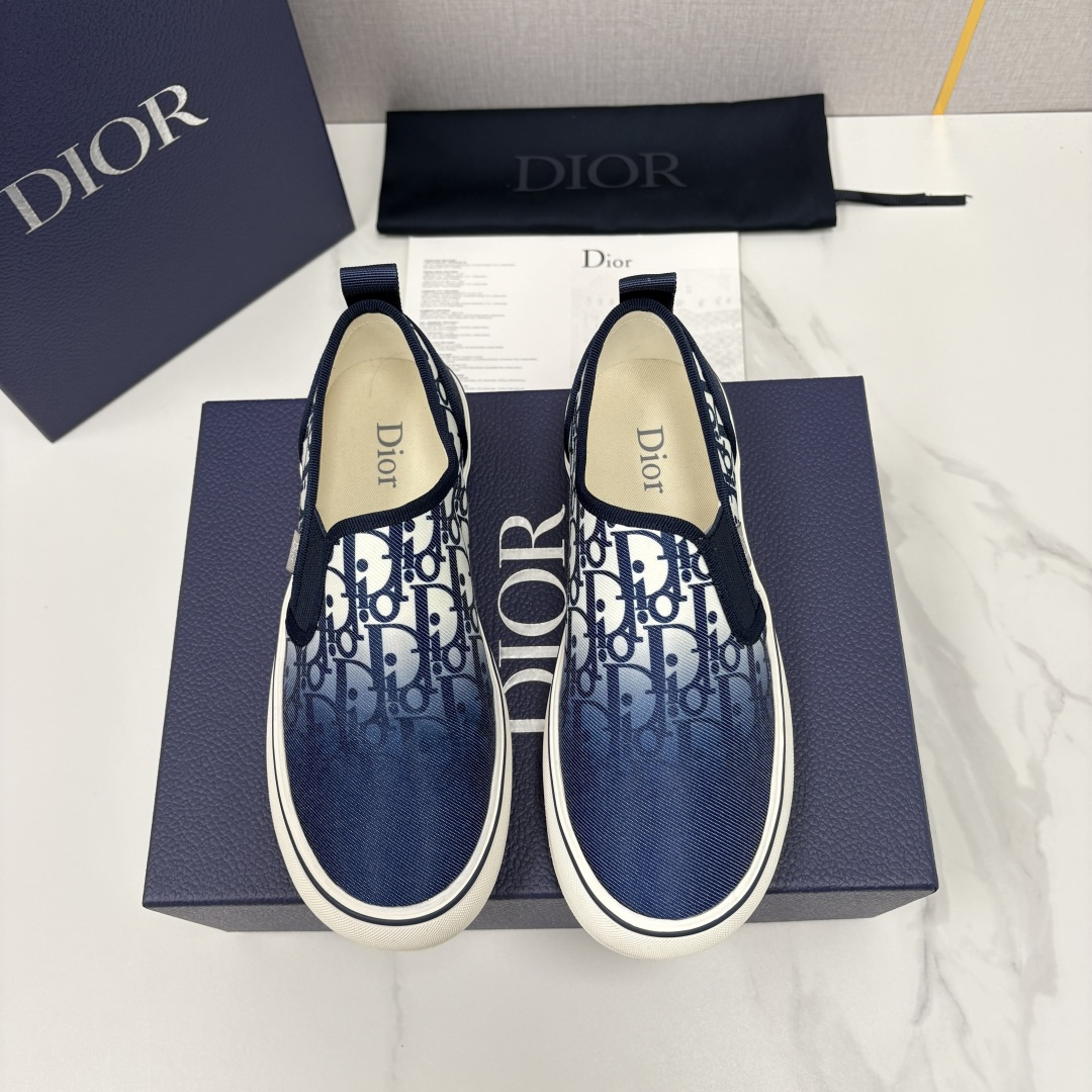 💋💍CD家新品  Dio*迪-奥  Saltwind  系列Oblique老花低帮乐福鞋便鞋   涂鸦L