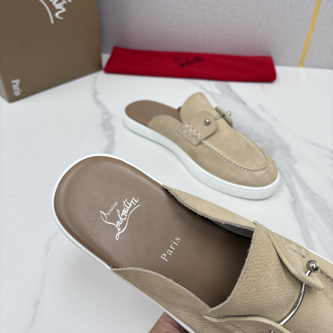 💋💍CL家官方同步新品 🆑Christia* Loubouti*(红底鞋) Chambeliboat 意大利男士半 💋💍CL家官方同步新品 🆑Christia* Loubouti*(红底鞋) Chambeliboat 意大利男士半