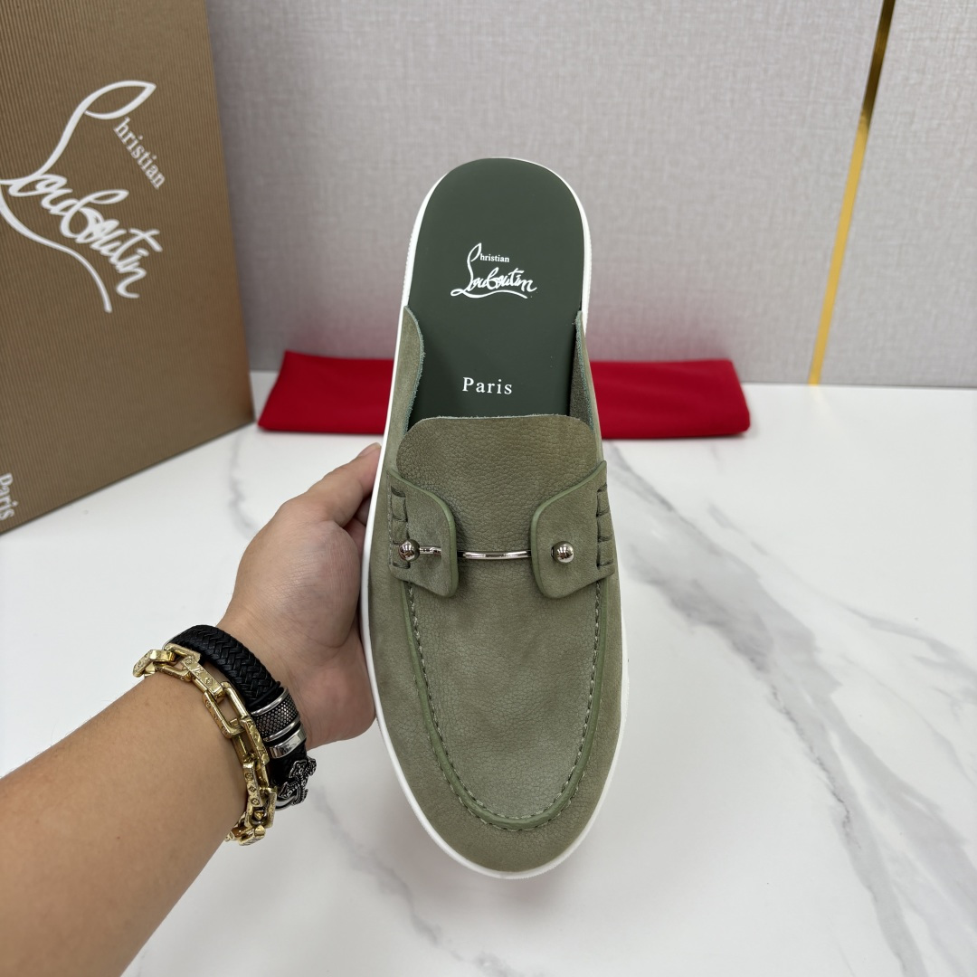 💋💍CL家官方同步新品 🆑Christia* Loubouti*(红底鞋) Chambeliboat 意大利男士半 💋💍CL家官方同步新品 🆑Christia* Loubouti*(红底鞋) Chambeliboat 意大利男士半