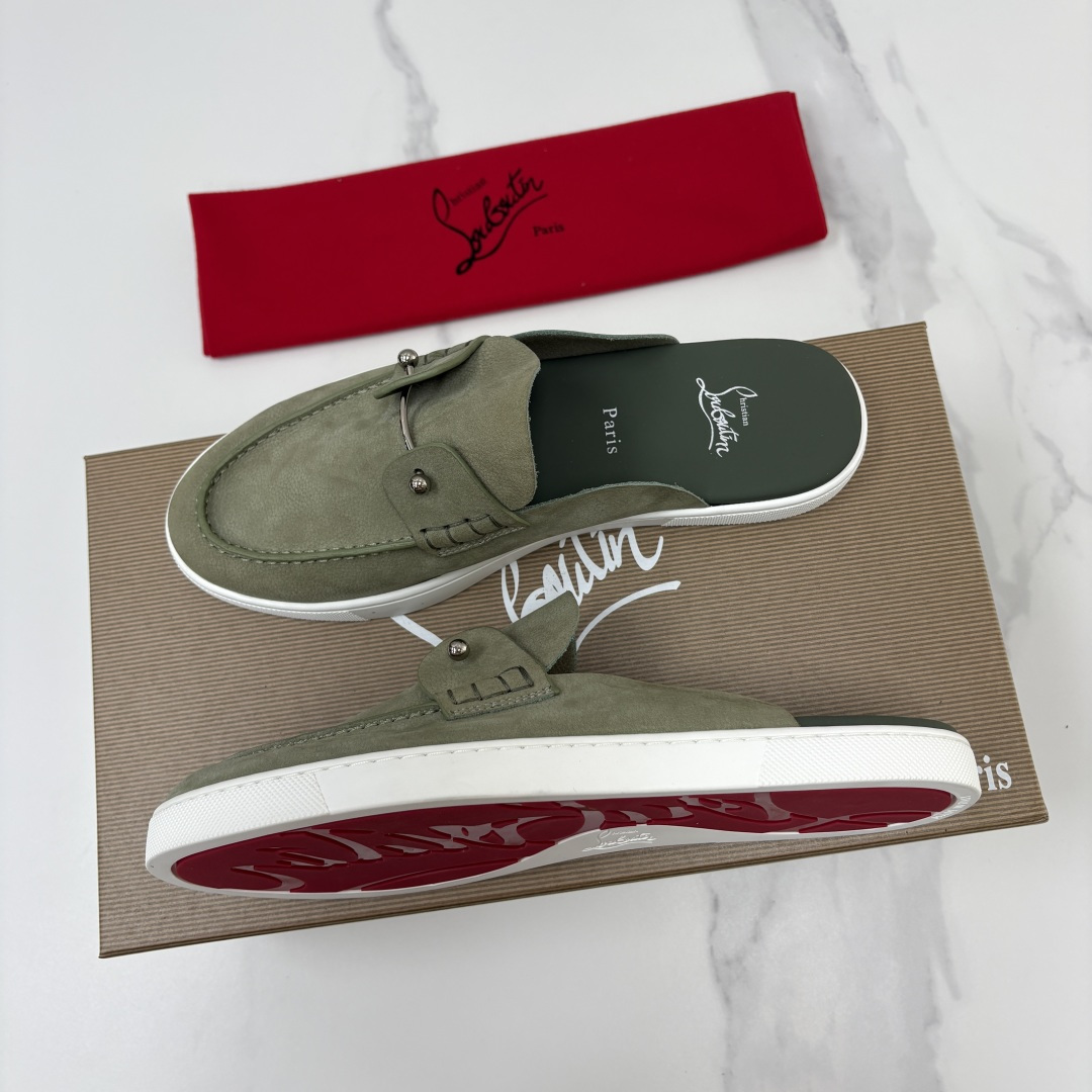 💋💍CL家官方同步新品 🆑Christia* Loubouti*(红底鞋) Chambeliboat 意大利男士半 💋💍CL家官方同步新品 🆑Christia* Loubouti*(红底鞋) Chambeliboat 意大利男士半