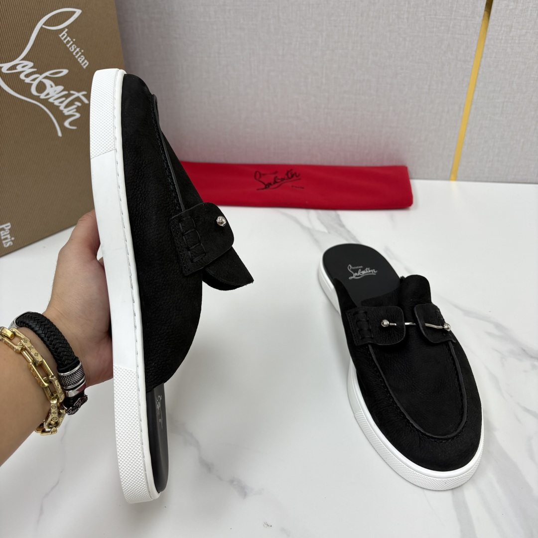 💋💍CL家官方同步新品 🆑Christia* Loubouti*(红底鞋) Chambeliboat 意大利男士半 💋💍CL家官方同步新品 🆑Christia* Loubouti*(红底鞋) Chambeliboat 意大利男士半