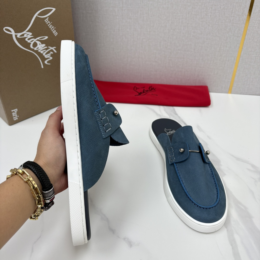 💋💍CL家官方同步新品 🆑Christia* Loubouti*(红底鞋) Chambeliboat 意大利男士半 💋💍CL家官方同步新品 🆑Christia* Loubouti*(红底鞋) Chambeliboat 意大利男士半
