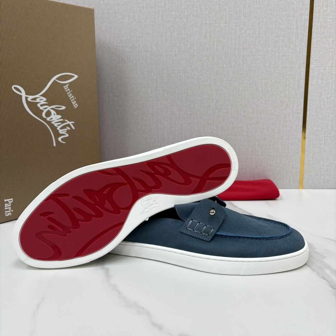 💋💍CL家官方同步新品 🆑Christia* Loubouti*(红底鞋) Chambeliboat 意大利男士半 💋💍CL家官方同步新品 🆑Christia* Loubouti*(红底鞋) Chambeliboat 意大利男士半