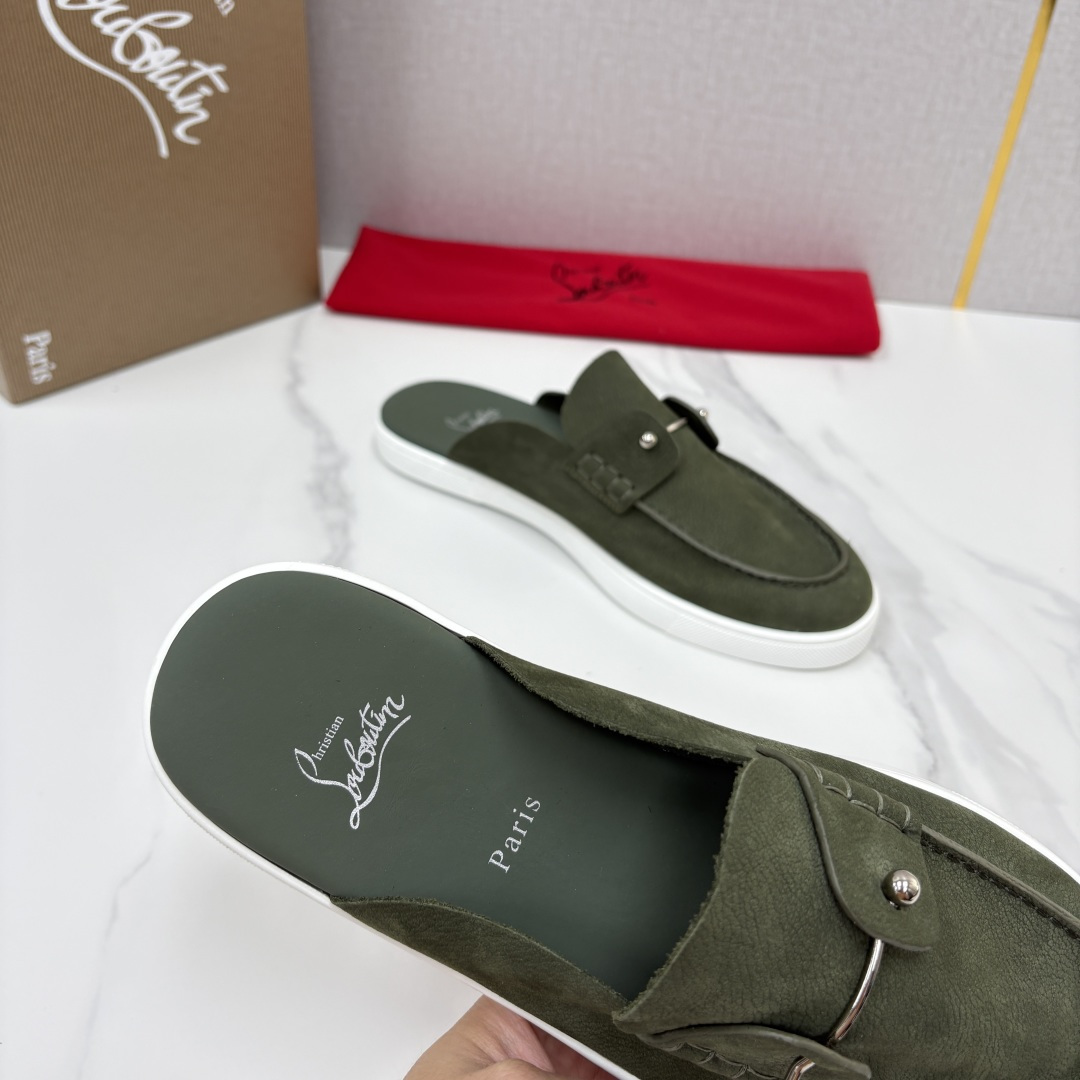 💋💍CL家官方同步新品 🆑Christia* Loubouti*(红底鞋) Chambeliboat 意大利男士半 💋💍CL家官方同步新品 🆑Christia* Loubouti*(红底鞋) Chambeliboat 意大利男士半