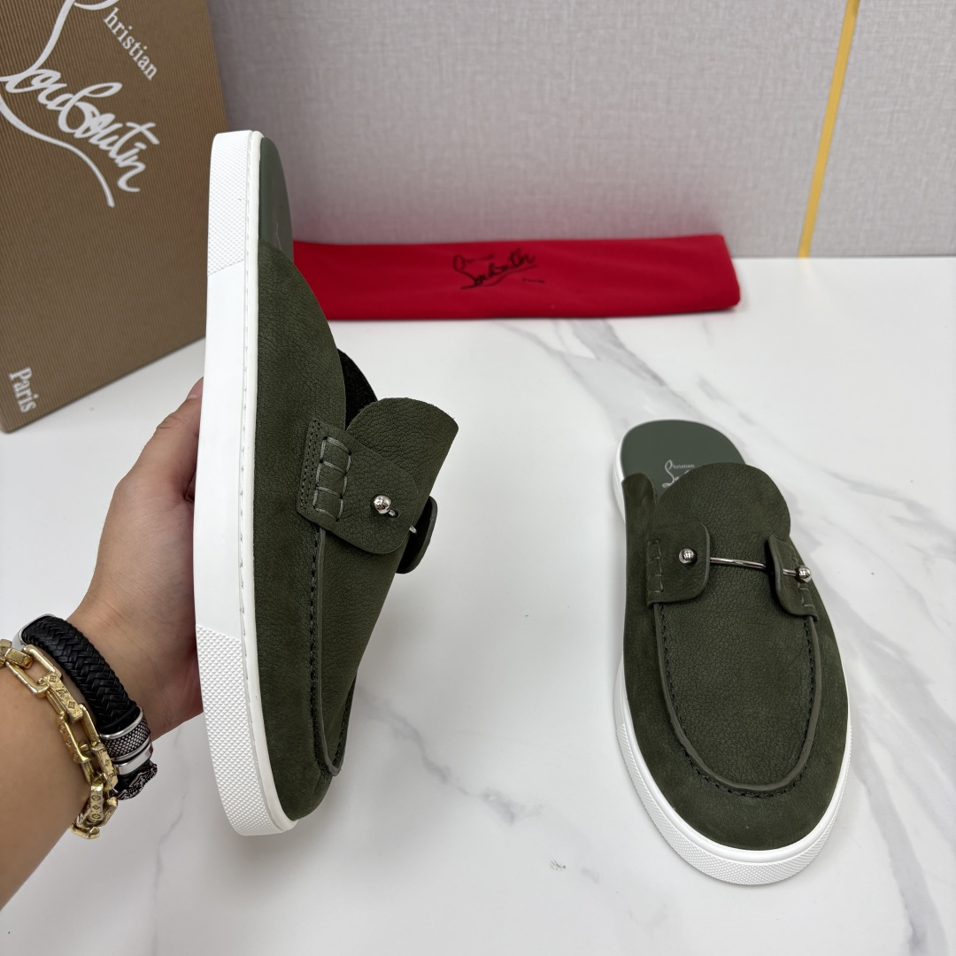 💋💍CL家官方同步新品 🆑Christia* Loubouti*(红底鞋) Chambeliboat 意大利男士半 💋💍CL家官方同步新品 🆑Christia* Loubouti*(红底鞋) Chambeliboat 意大利男士半