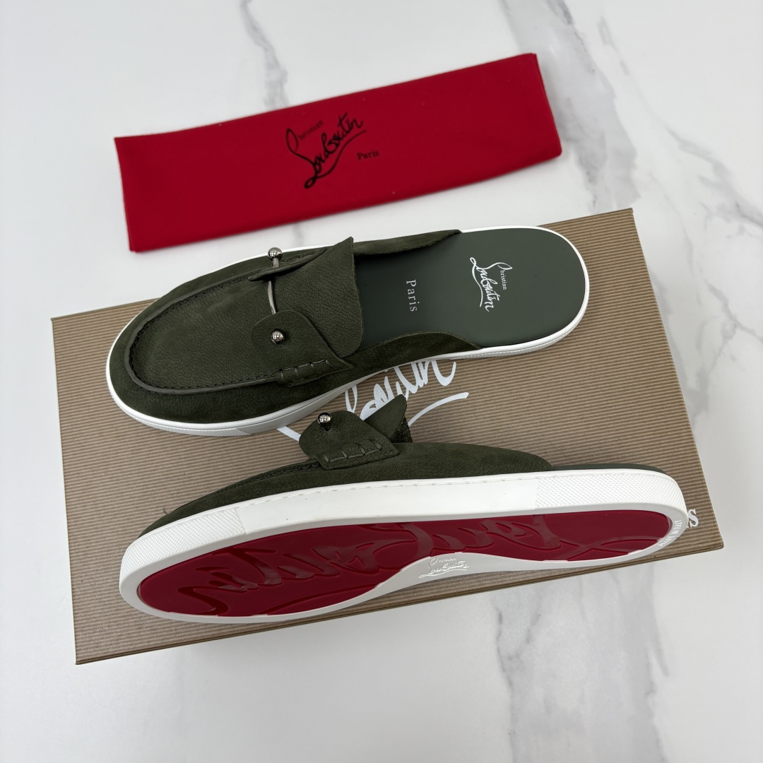 💋💍CL家官方同步新品 🆑Christia* Loubouti*(红底鞋) Chambeliboat 意大利男士半 💋💍CL家官方同步新品 🆑Christia* Loubouti*(红底鞋) Chambeliboat 意大利男士半