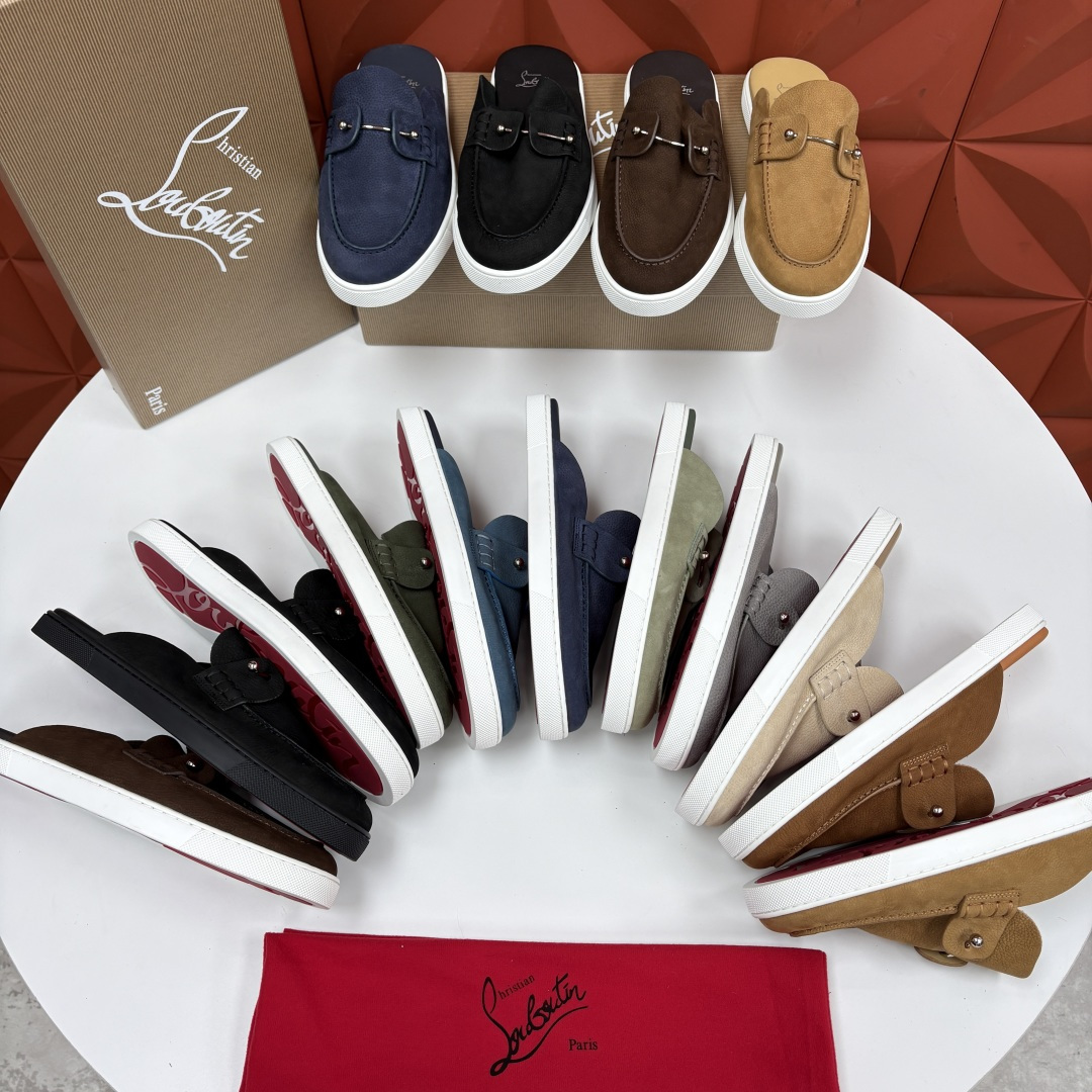 💋💍CL家官方同步新品 🆑Christia* Loubouti*(红底鞋) Chambeliboat 意大利男士半 💋💍CL家官方同步新品 🆑Christia* Loubouti*(红底鞋) Chambeliboat 意大利男士半