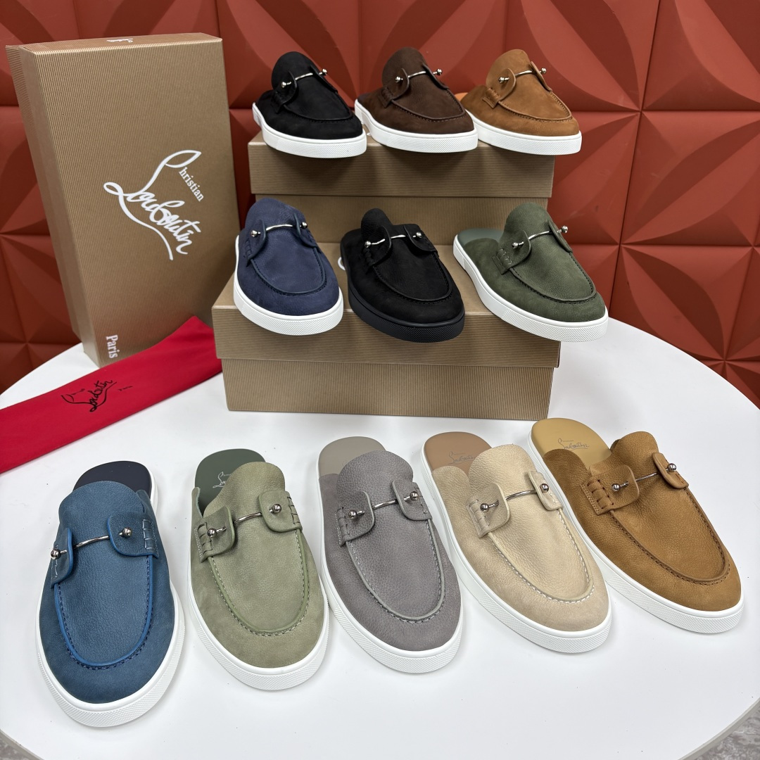 💋💍CL家官方同步新品 🆑Christia* Loubouti*(红底鞋) Chambeliboat 意大利男士半 💋💍CL家官方同步新品 🆑Christia* Loubouti*(红底鞋) Chambeliboat 意大利男士半