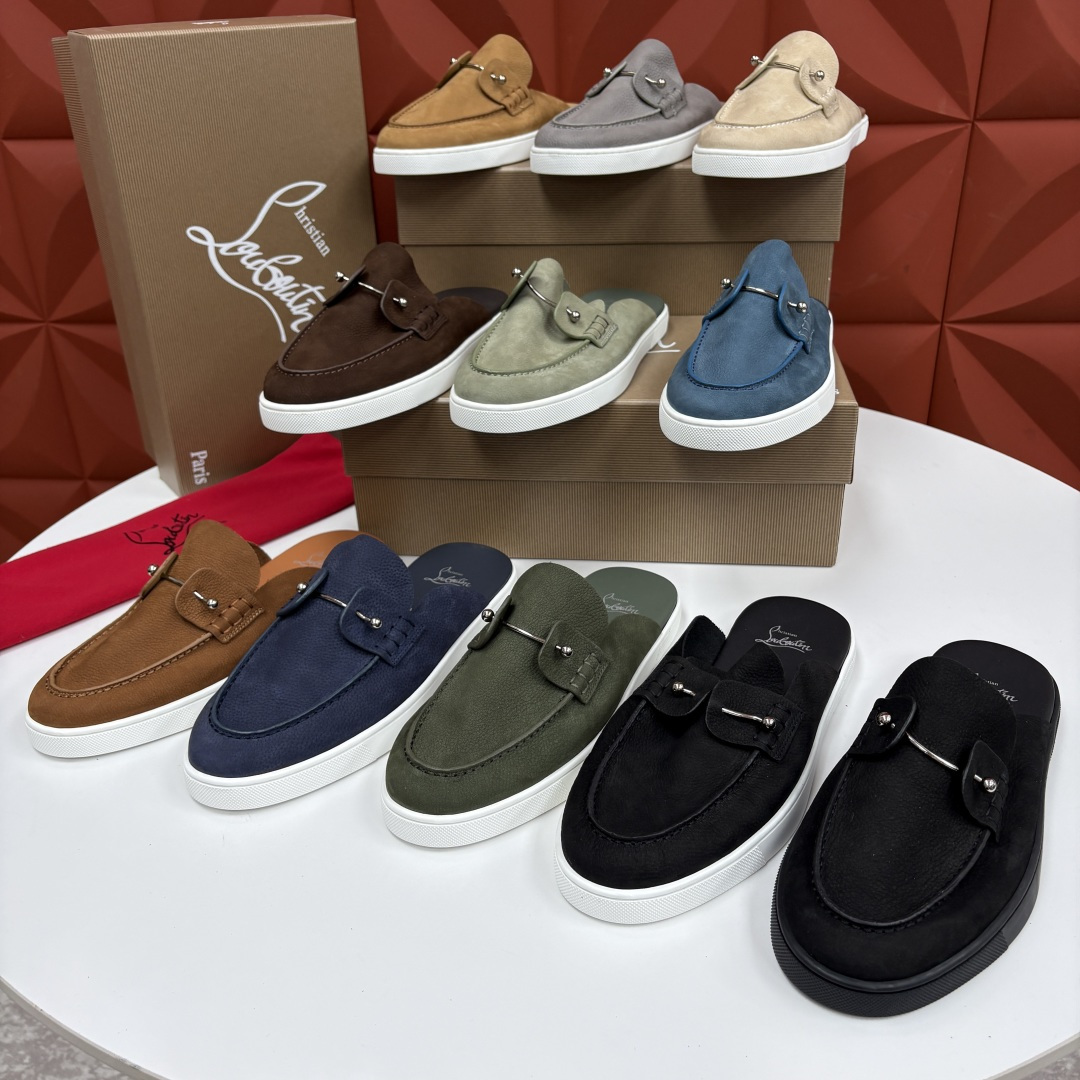 💋💍CL家官方同步新品 🆑Christia* Loubouti*(红底鞋) Chambeliboat 意大利男士半 💋💍CL家官方同步新品 🆑Christia* Loubouti*(红底鞋) Chambeliboat 意大利男士半