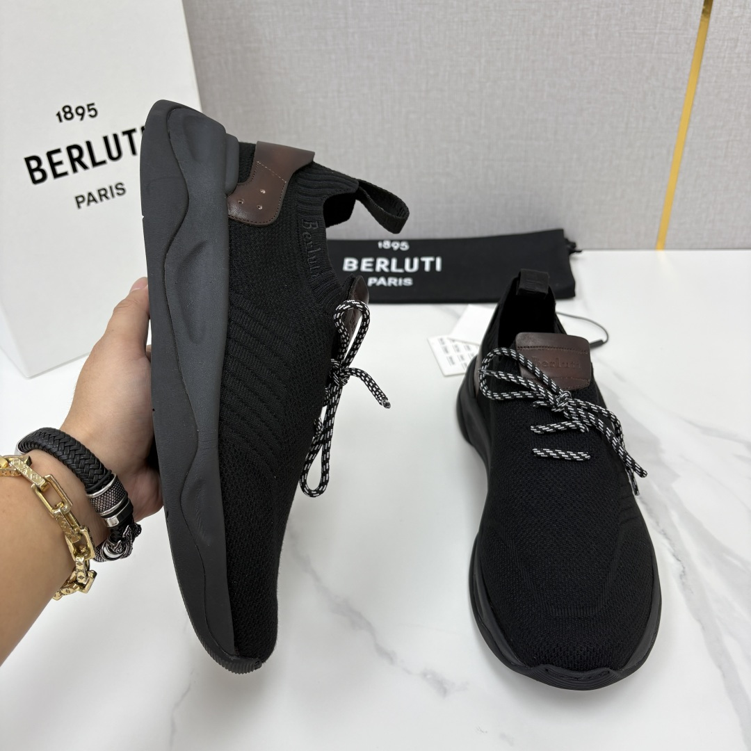 💋💍Berlut* 布鲁提新品 升级版第二代底 Shadow飞织运动鞋  官方 12,200  原版开发打造   轻盈格