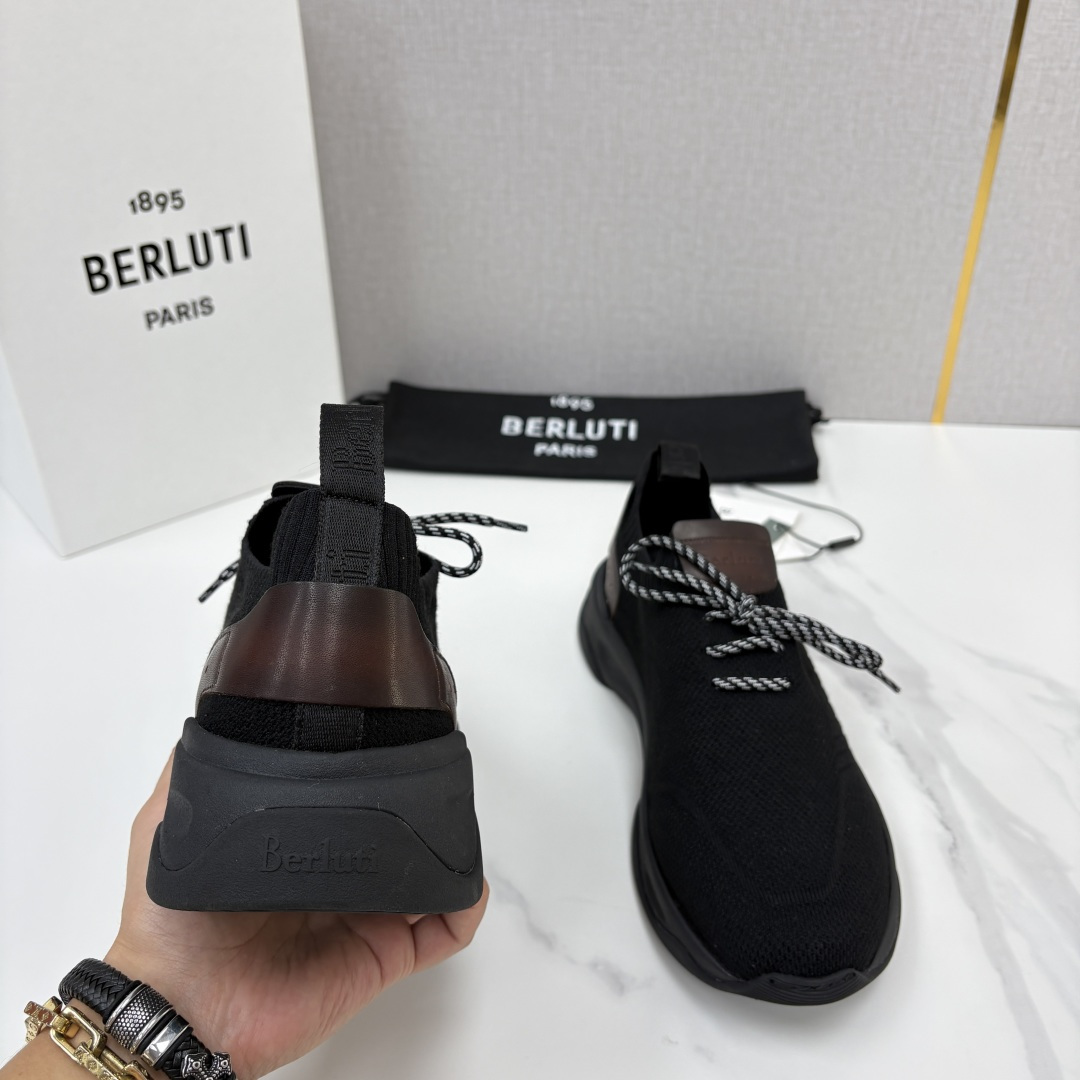 💋💍Berlut* 布鲁提新品 升级版第二代底 Shadow飞织运动鞋  官方 12,200  原版开发打造   轻盈格