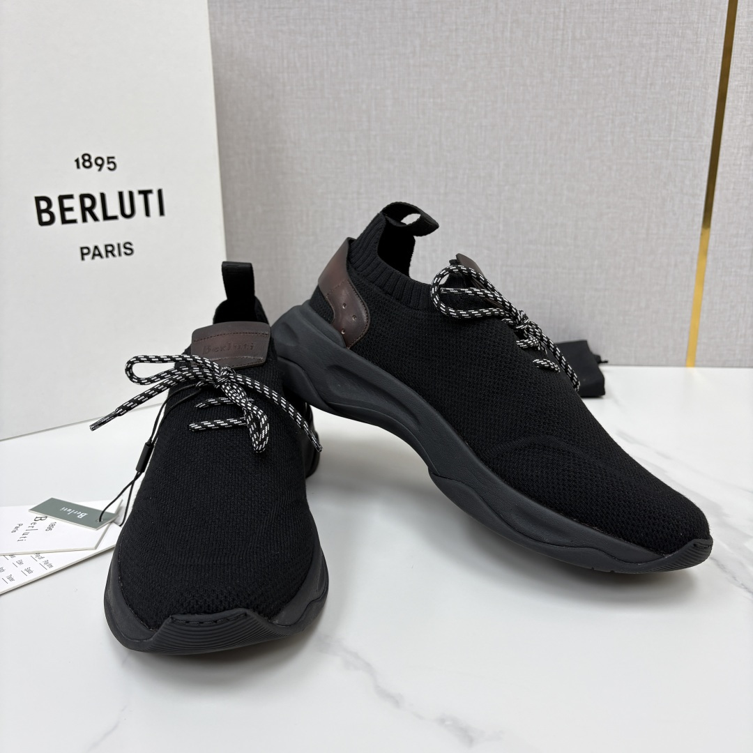 💋💍Berlut* 布鲁提新品 升级版第二代底 Shadow飞织运动鞋  官方 12,200  原版开发打造   轻盈格