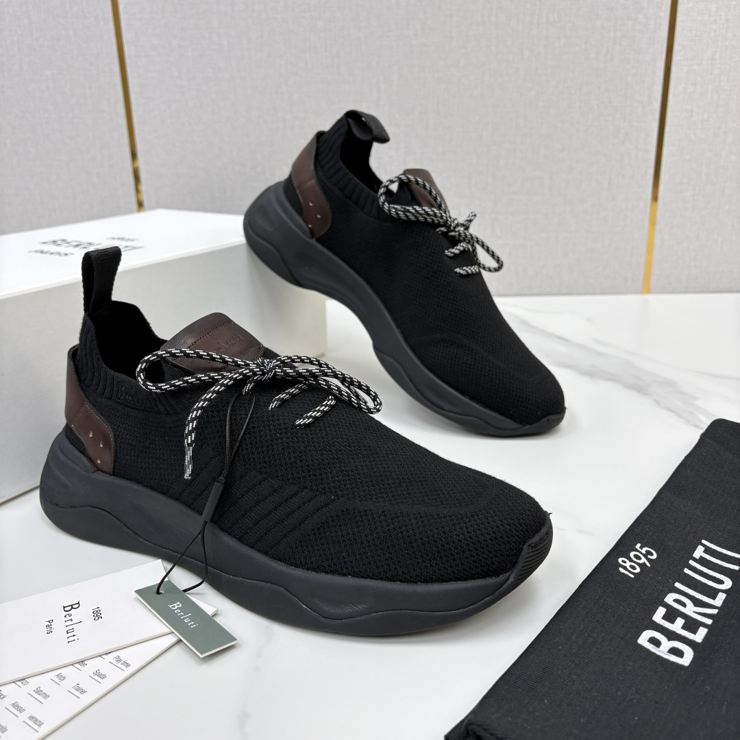 💋💍Berlut* 布鲁提新品 升级版第二代底 Shadow飞织运动鞋  官方 12,200  原版开发打造   轻盈格