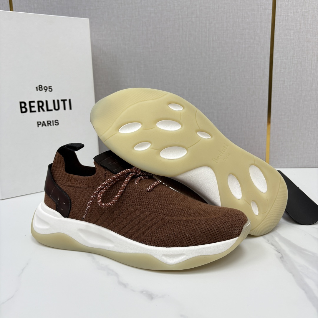 💋💍Berlut* 布鲁提新品 升级版第二代底 Shadow飞织运动鞋  官方 12,200  原版开发打造   轻盈格