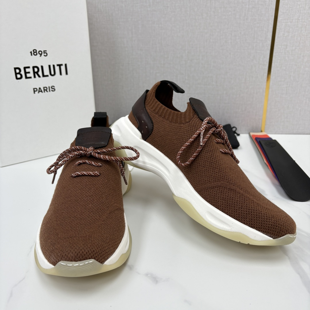 💋💍Berlut* 布鲁提新品 升级版第二代底 Shadow飞织运动鞋  官方 12,200  原版开发打造   轻盈格
