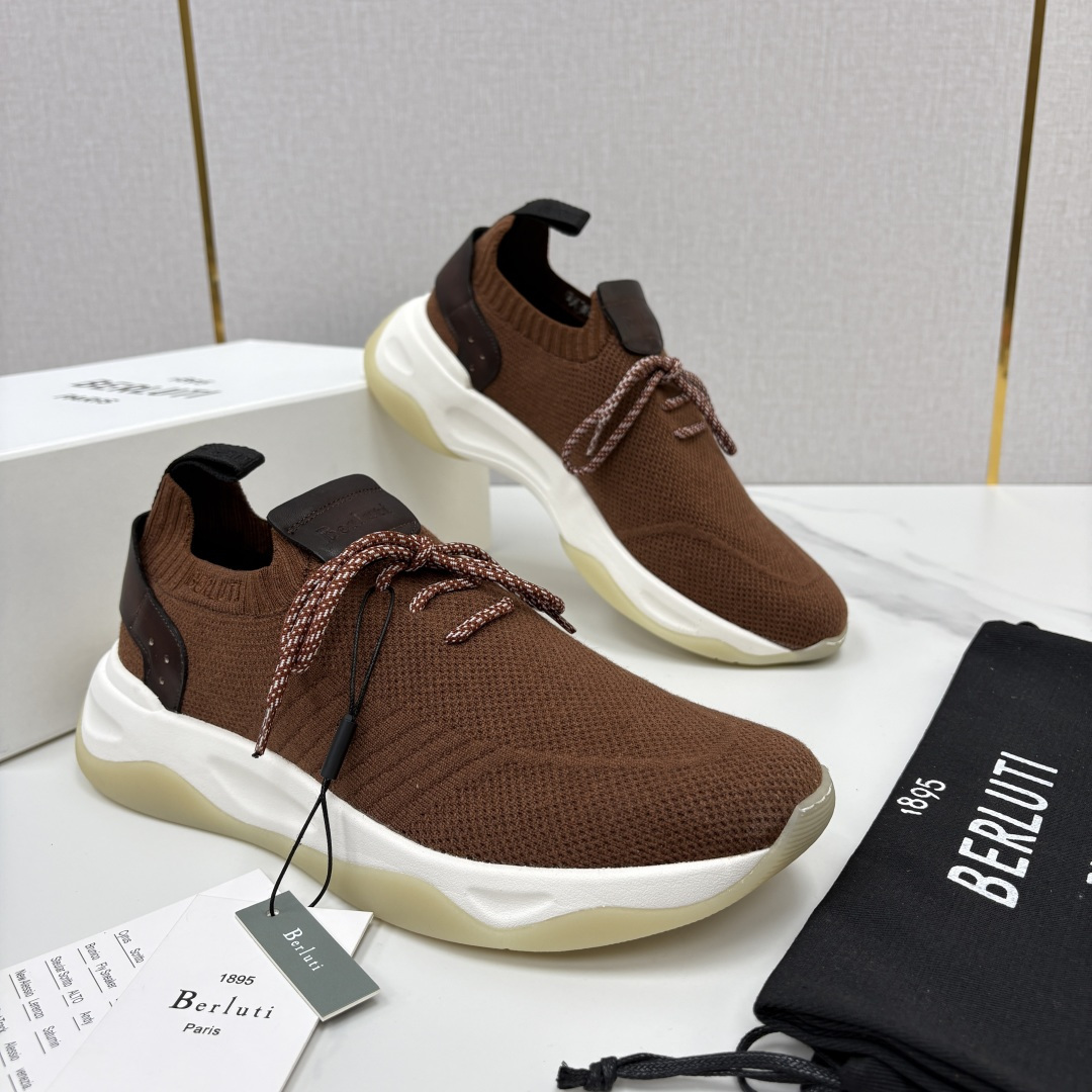 💋💍Berlut* 布鲁提新品 升级版第二代底 Shadow飞织运动鞋  官方 12,200  原版开发打造   轻盈格