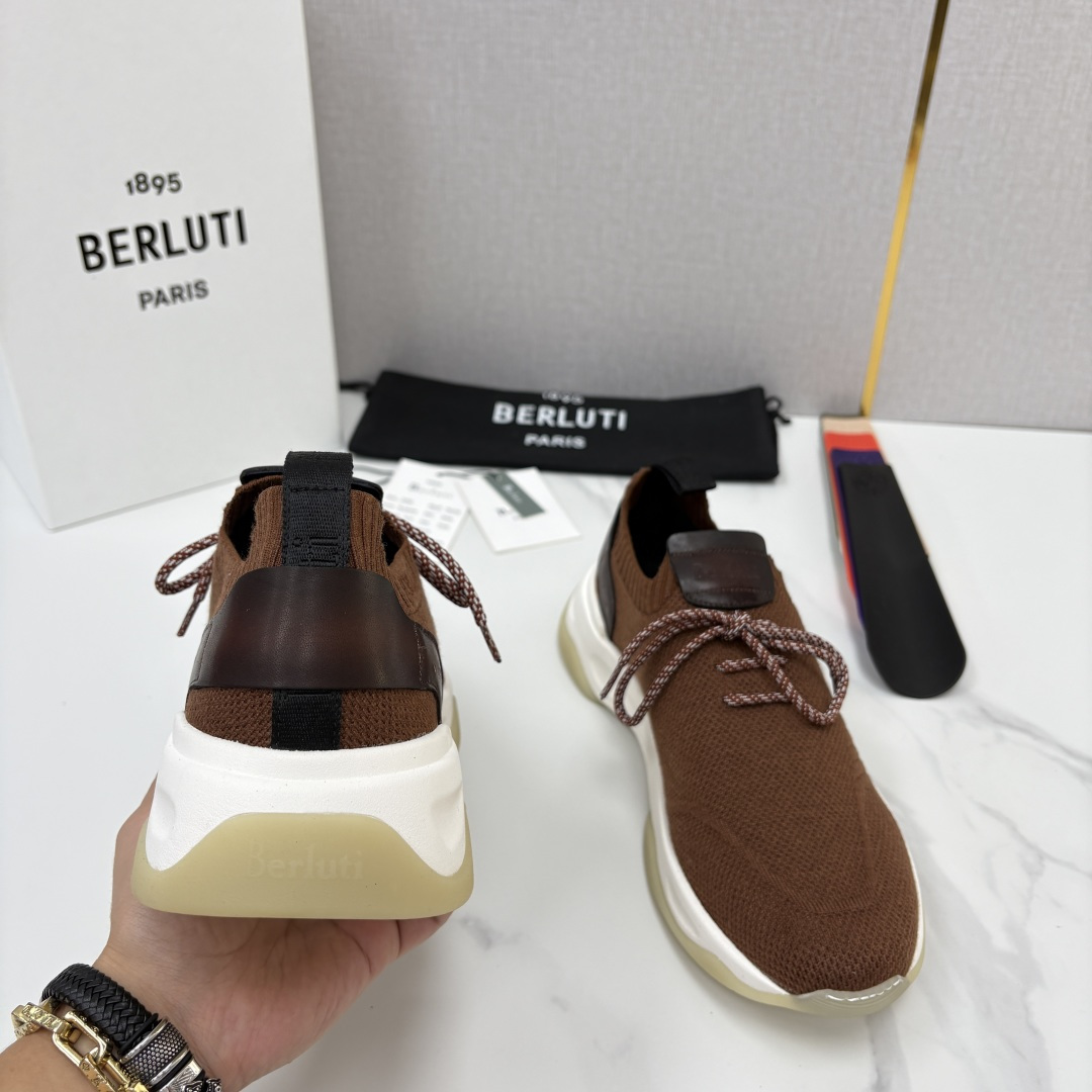 💋💍Berlut* 布鲁提新品 升级版第二代底 Shadow飞织运动鞋  官方 12,200  原版开发打造   轻盈格