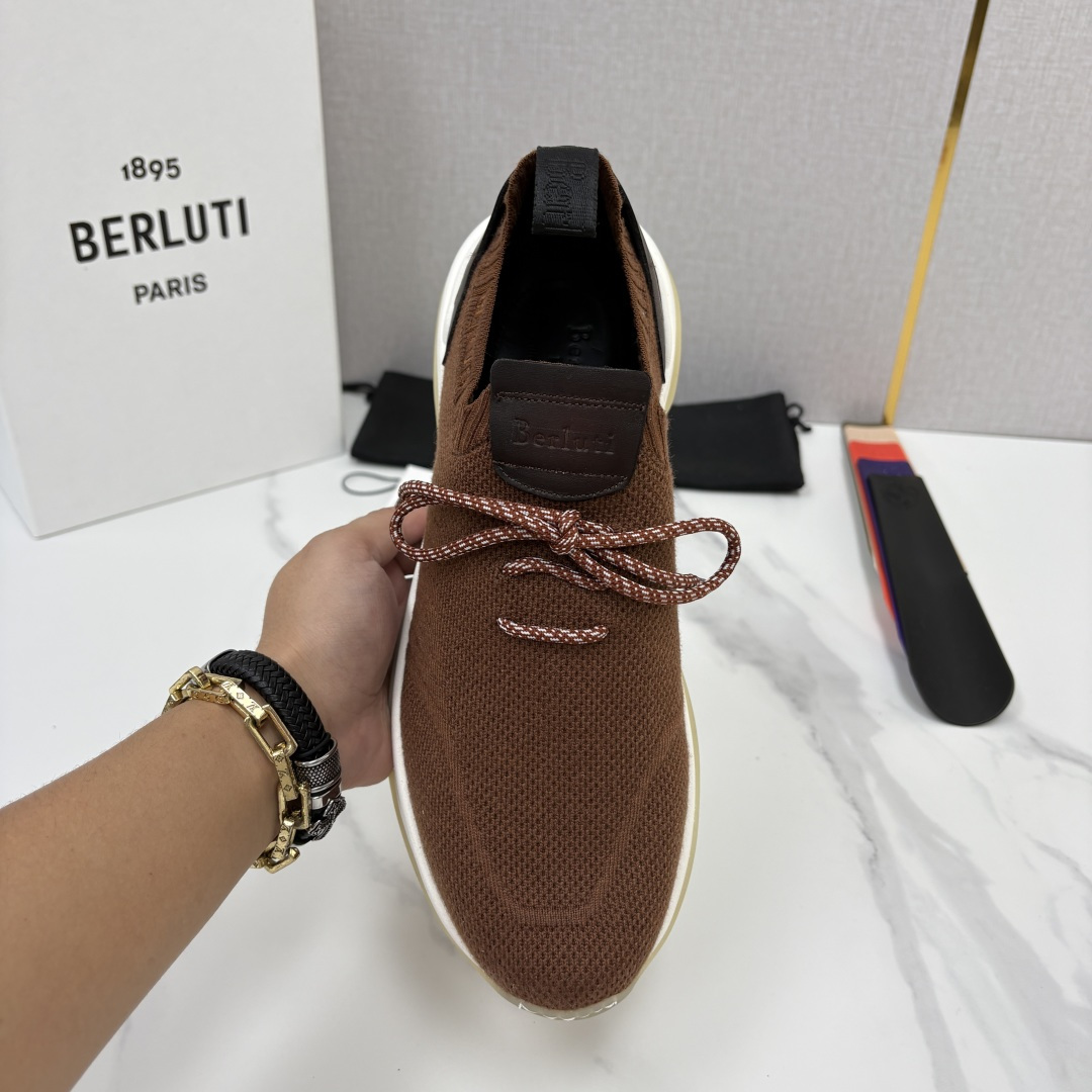 💋💍Berlut* 布鲁提新品 升级版第二代底 Shadow飞织运动鞋  官方 12,200  原版开发打造   轻盈格