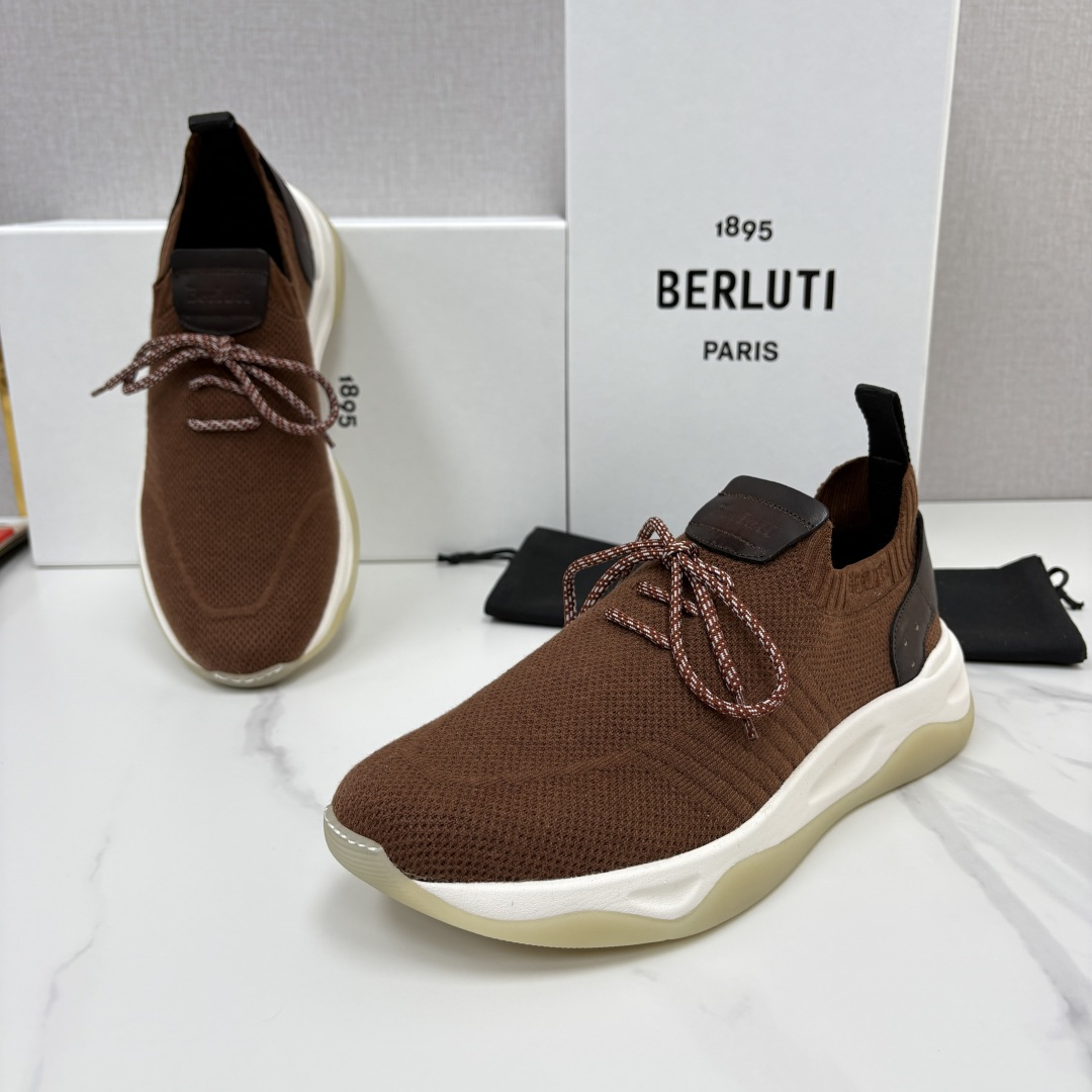 💋💍Berlut* 布鲁提新品 升级版第二代底 Shadow飞织运动鞋  官方 12,200  原版开发打造   轻盈格