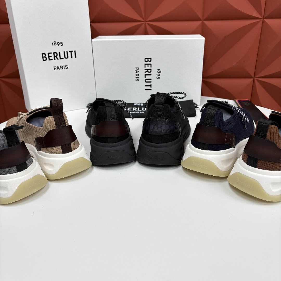 💋💍Berlut* 布鲁提新品 升级版第二代底 Shadow飞织运动鞋  官方 12,200  原版开发打造   轻盈格