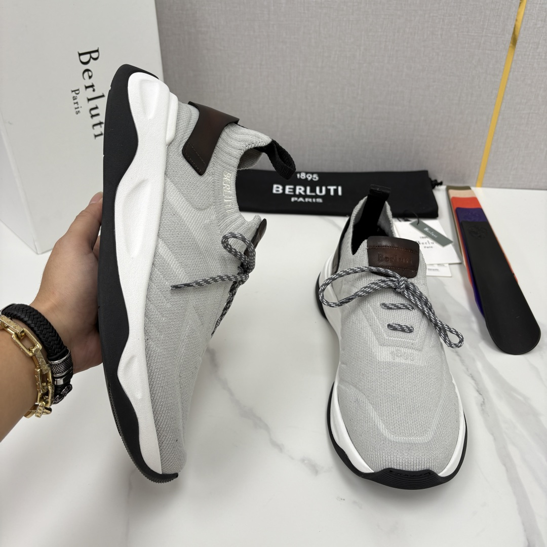 💋💍Berlut* 布鲁提新品 升级版第二代底 Shadow飞织运动鞋  官方 13,600  原版开发打造   轻盈格