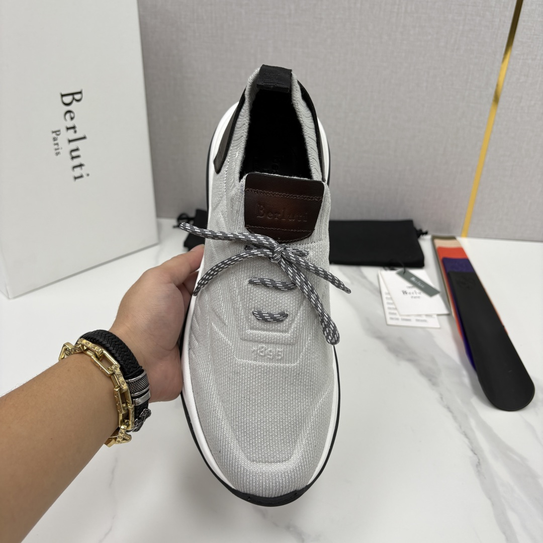 💋💍Berlut* 布鲁提新品 升级版第二代底 Shadow飞织运动鞋  官方 13,600  原版开发打造   轻盈格