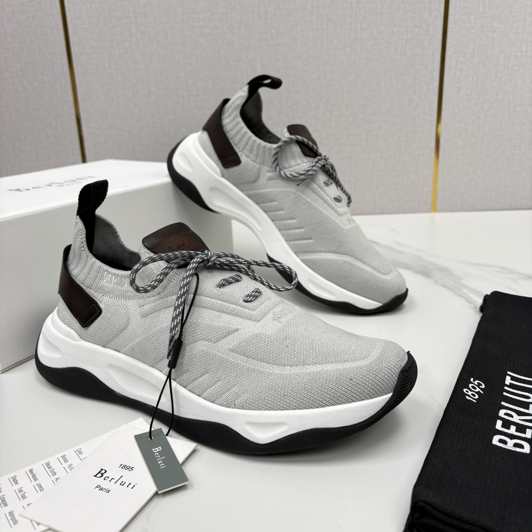💋💍Berlut* 布鲁提新品 升级版第二代底 Shadow飞织运动鞋  官方 13,600  原版开发打造   轻盈格