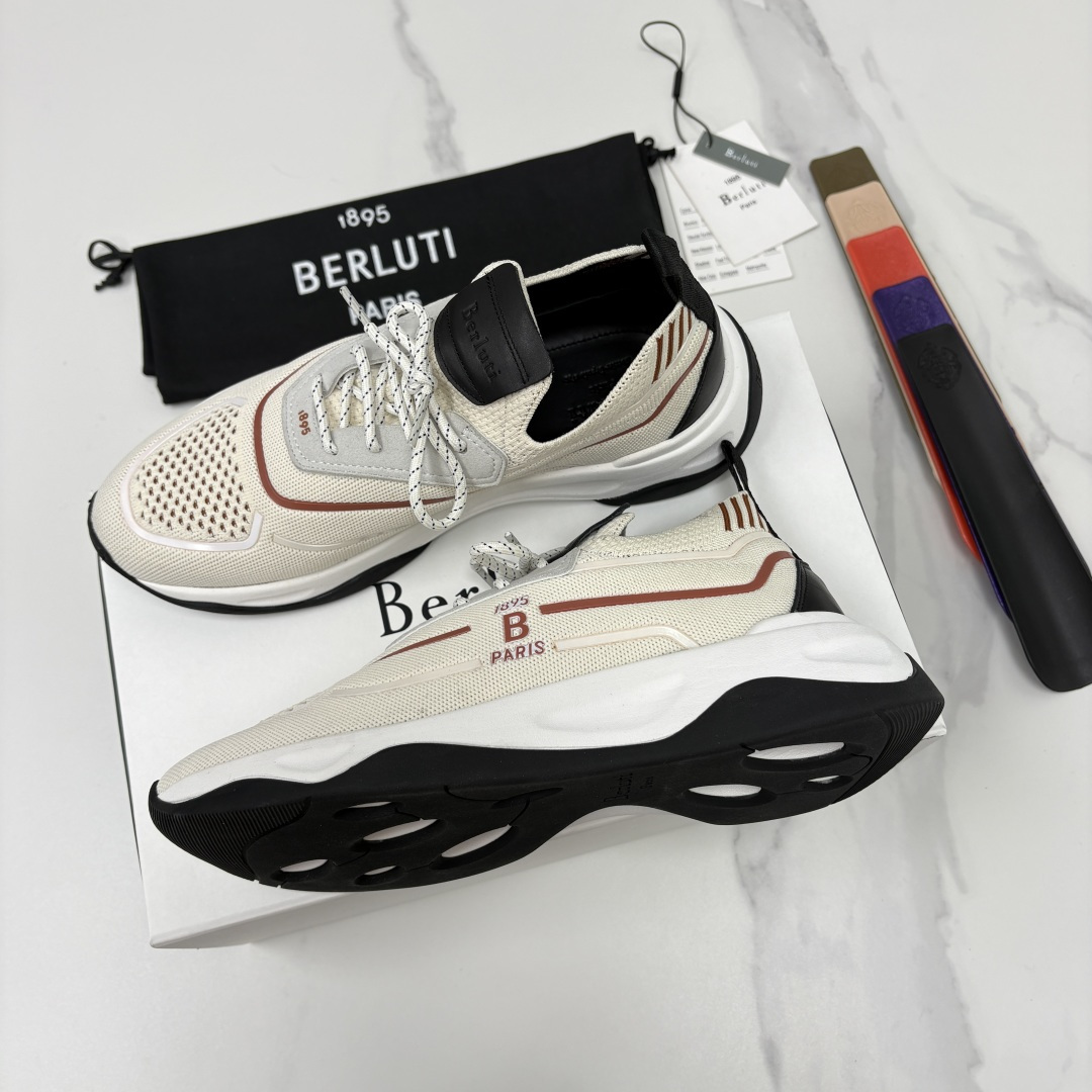 💋💍Berlut* 布鲁提新品  升级版第二代大底 Shadow飞织运动鞋  原版开发打造   官方  11,200  