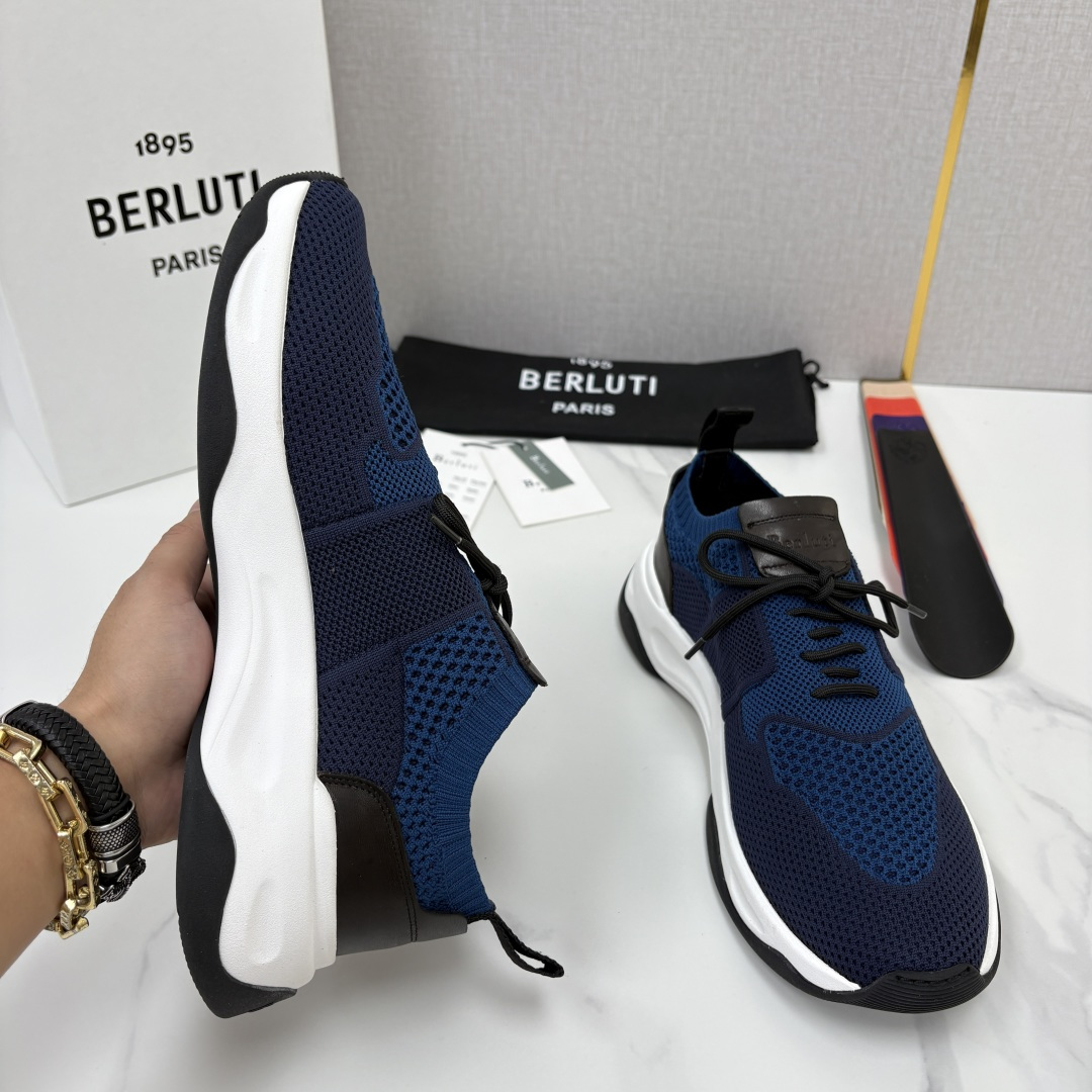 💋💍 布鲁提  Berlut* 升级版第二代大底 Shadow 飞织运动鞋履  现官方  10,900  香港购入原版开