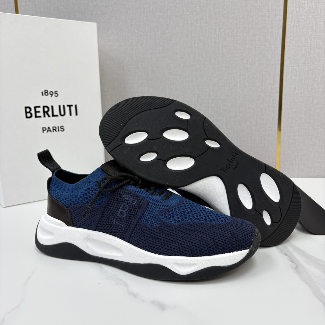 💋💍 布鲁提  Berlut* 升级版第二代大底 Shadow 飞织运动鞋履  现官方  10,900  香港购入原版开
