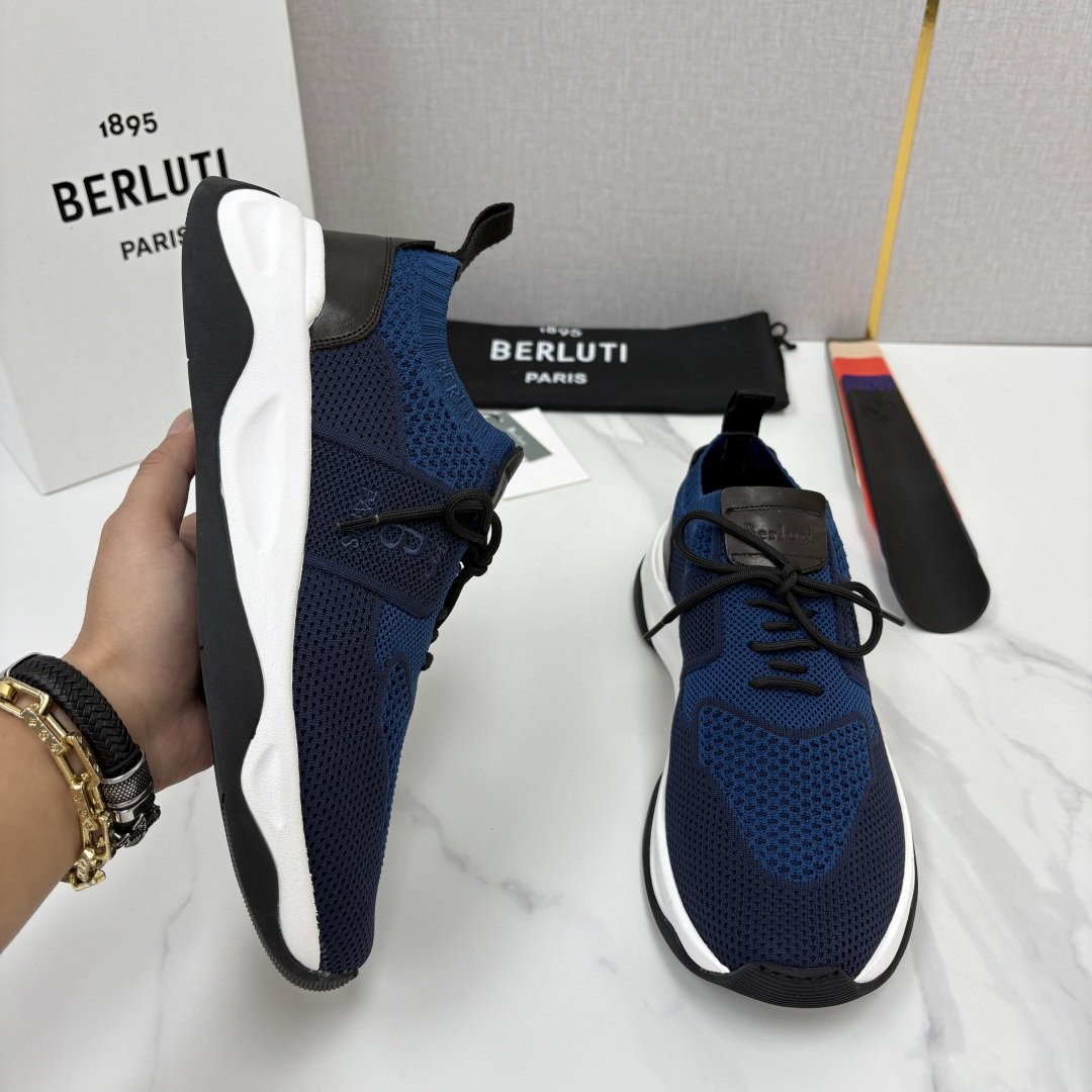 💋💍 布鲁提  Berlut* 升级版第二代大底 Shadow 飞织运动鞋履  现官方  10,900  香港购入原版开