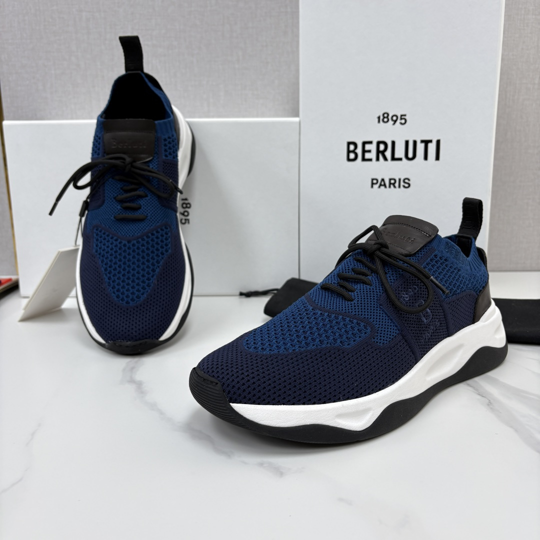 💋💍 布鲁提  Berlut* 升级版第二代大底 Shadow 飞织运动鞋履  现官方  10,900  香港购入原版开
