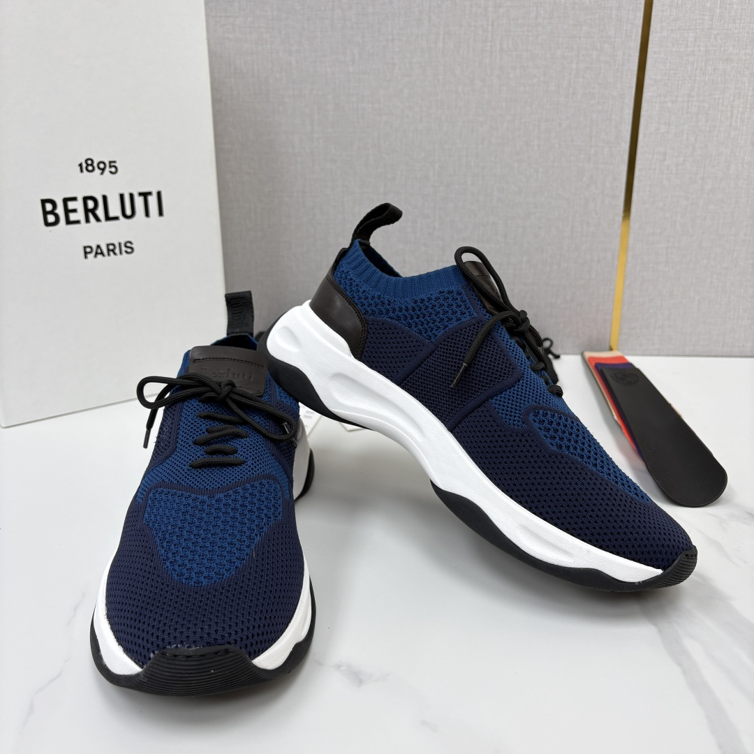 💋💍 布鲁提  Berlut* 升级版第二代大底 Shadow 飞织运动鞋履  现官方  10,900  香港购入原版开