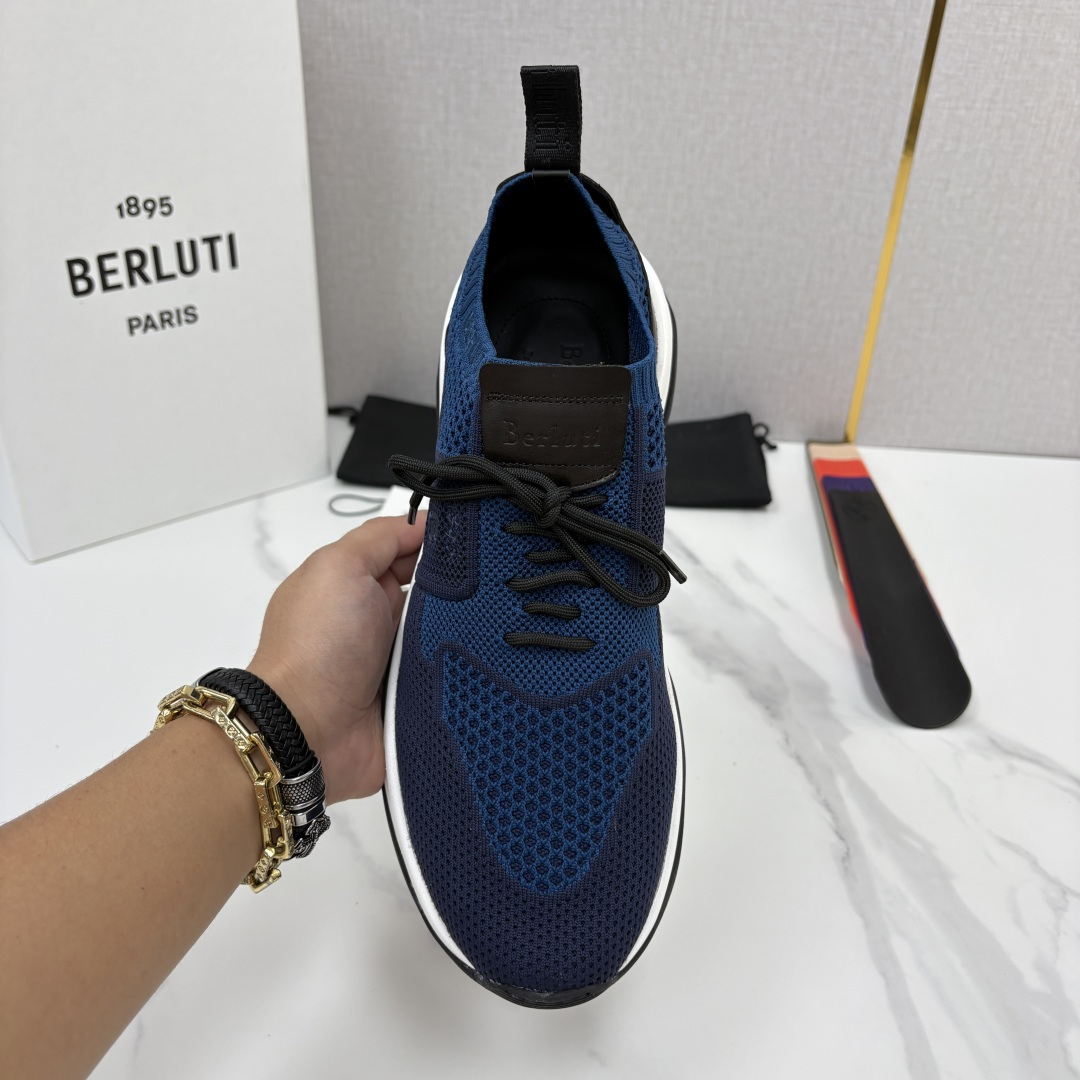 💋💍 布鲁提  Berlut* 升级版第二代大底 Shadow 飞织运动鞋履  现官方  10,900  香港购入原版开