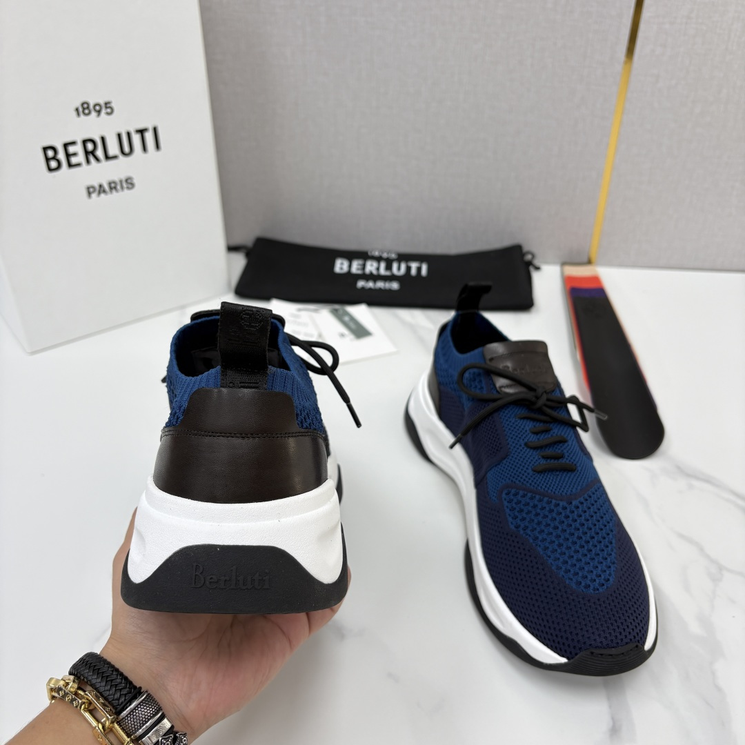 💋💍 布鲁提  Berlut* 升级版第二代大底 Shadow 飞织运动鞋履  现官方  10,900  香港购入原版开