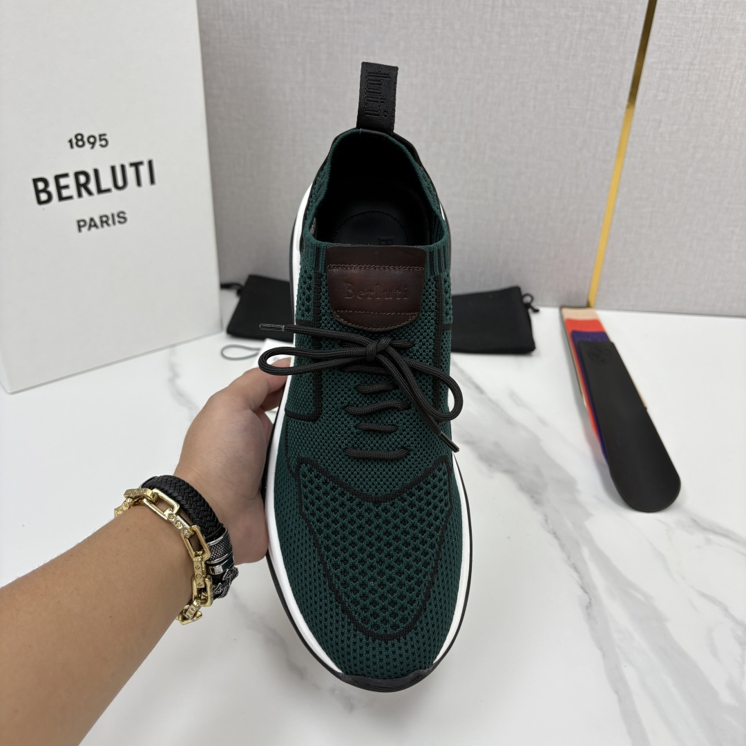 💋💍 布鲁提  Berlut* 升级版第二代大底 Shadow 飞织运动鞋履  现官方  10,900  香港购入原版开