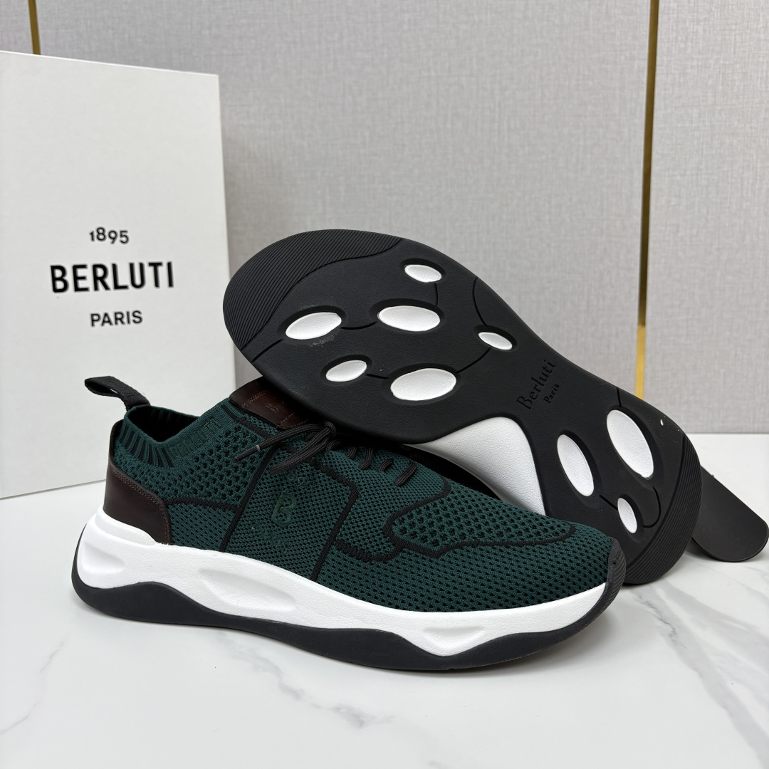 💋💍 布鲁提  Berlut* 升级版第二代大底 Shadow 飞织运动鞋履  现官方  10,900  香港购入原版开