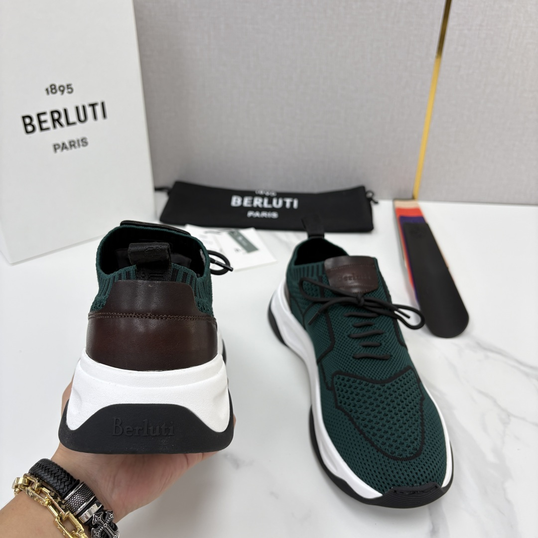 💋💍 布鲁提  Berlut* 升级版第二代大底 Shadow 飞织运动鞋履  现官方  10,900  香港购入原版开
