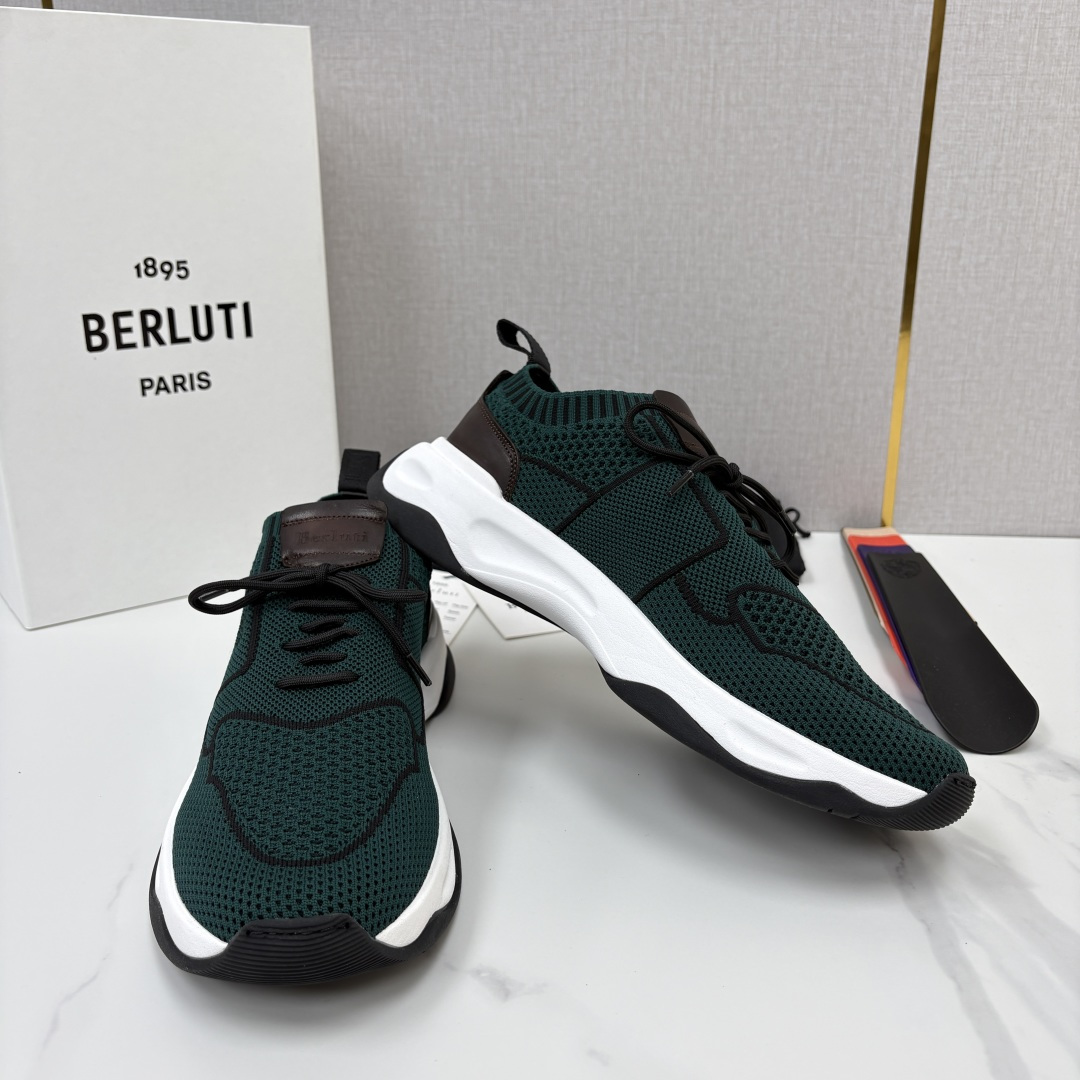 💋💍 布鲁提  Berlut* 升级版第二代大底 Shadow 飞织运动鞋履  现官方  10,900  香港购入原版开
