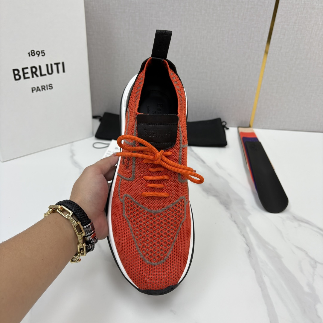 💋💍 布鲁提  Berlut* 升级版第二代大底 Shadow 飞织运动鞋履  现官方  10,900  香港购入原版开
