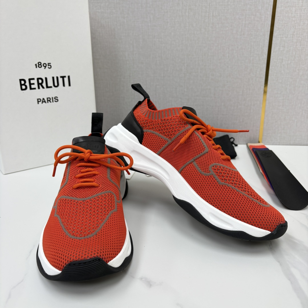 💋💍 布鲁提  Berlut* 升级版第二代大底 Shadow 飞织运动鞋履  现官方  10,900  香港购入原版开
