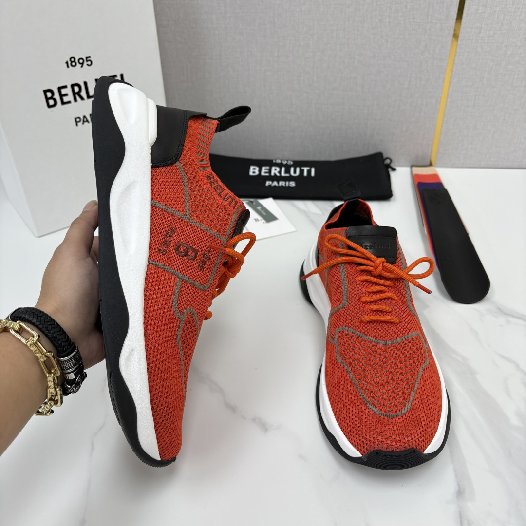💋💍 布鲁提  Berlut* 升级版第二代大底 Shadow 飞织运动鞋履  现官方  10,900  香港购入原版开