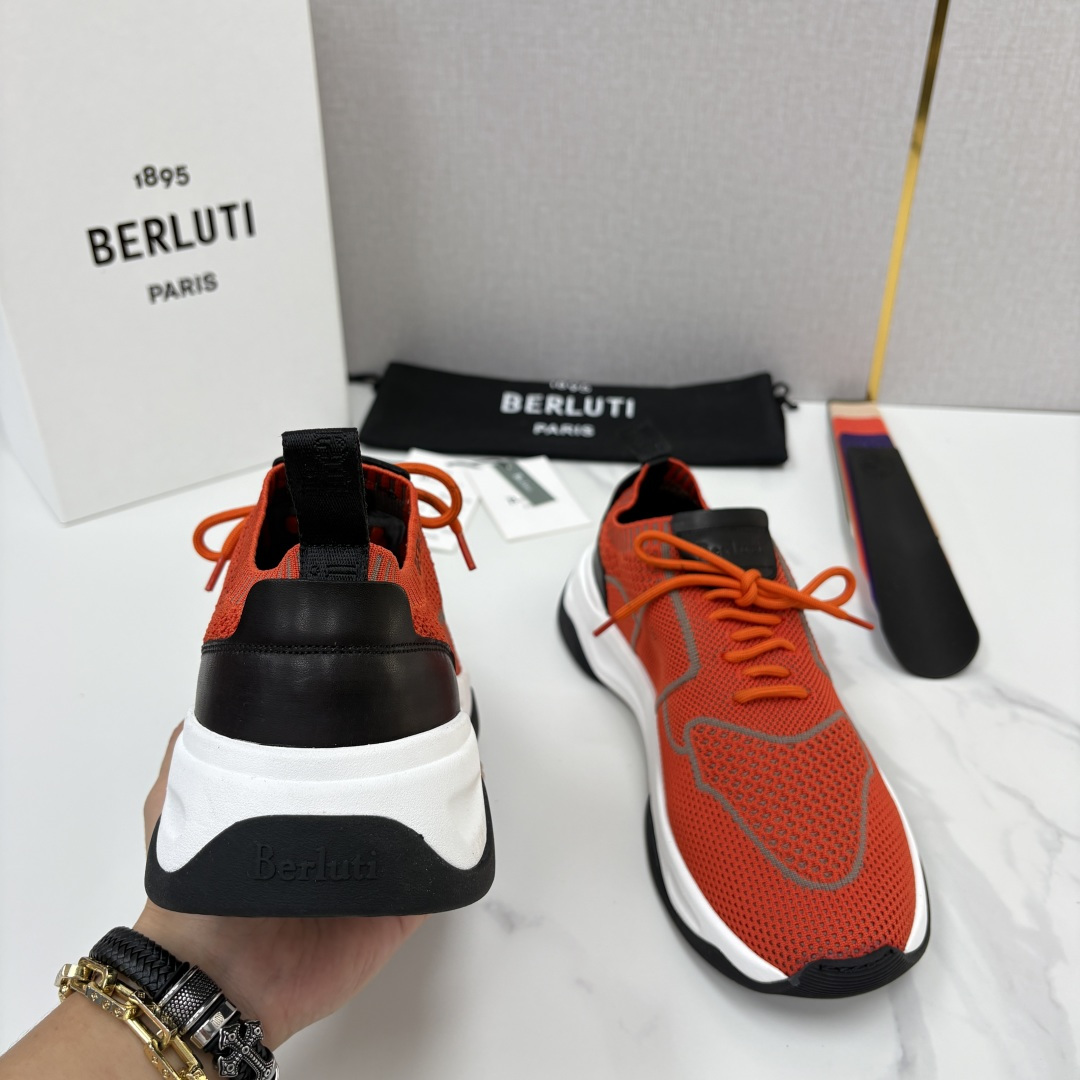 💋💍 布鲁提  Berlut* 升级版第二代大底 Shadow 飞织运动鞋履  现官方  10,900  香港购入原版开