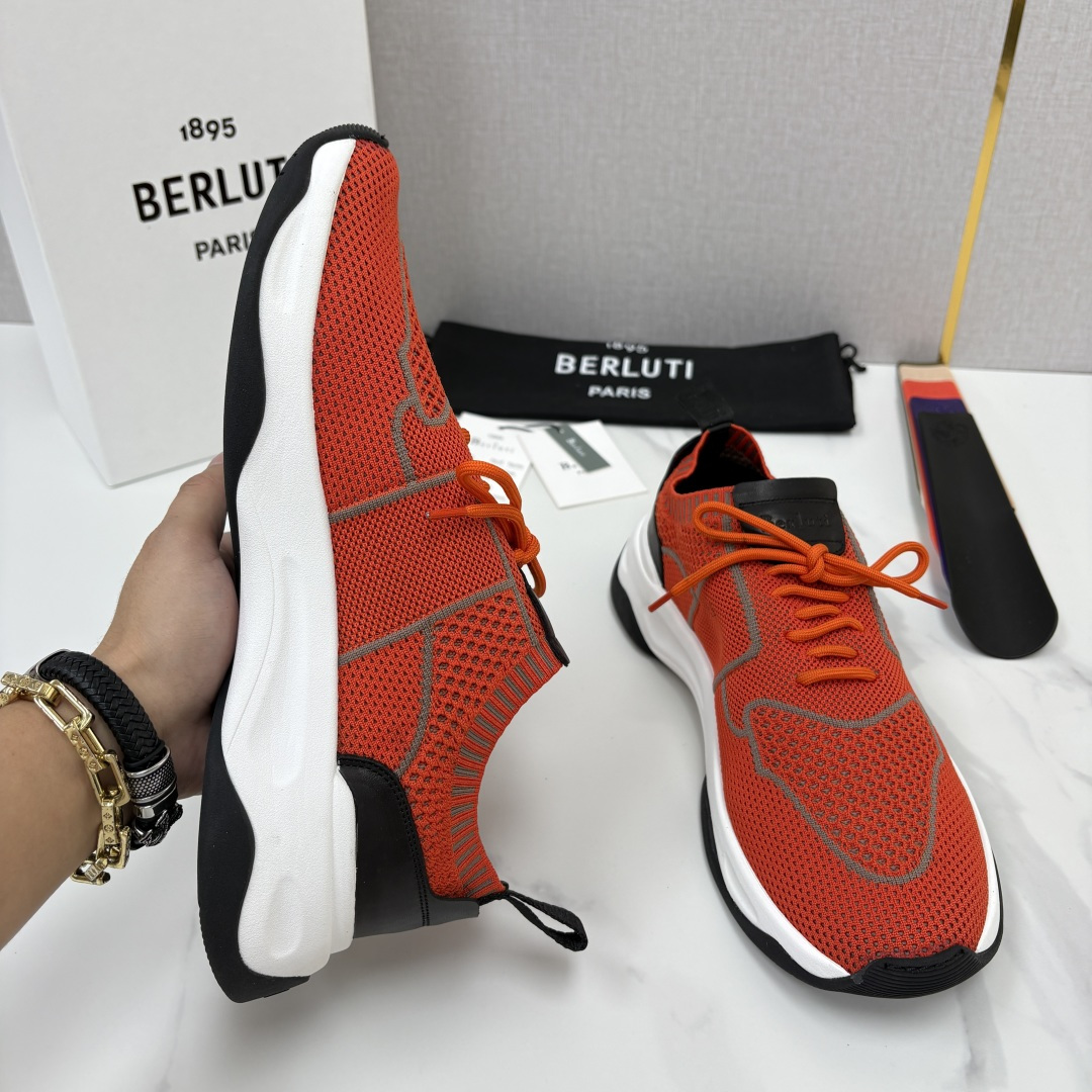 💋💍 布鲁提  Berlut* 升级版第二代大底 Shadow 飞织运动鞋履  现官方  10,900  香港购入原版开