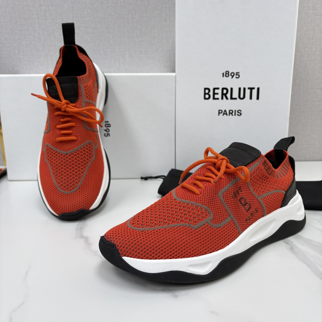 💋💍 布鲁提  Berlut* 升级版第二代大底 Shadow 飞织运动鞋履  现官方  10,900  香港购入原版开