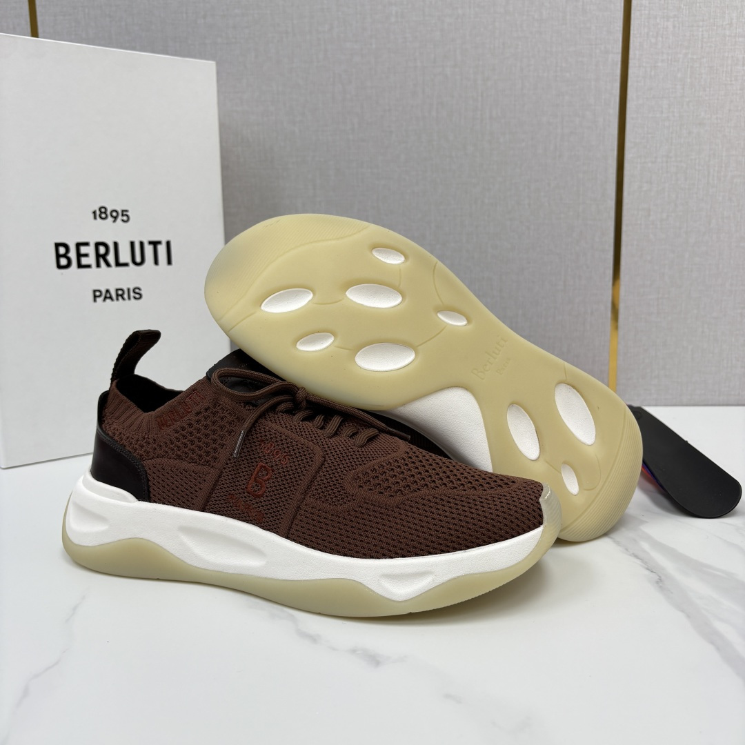 💋💍 布鲁提  Berlut* 升级版第二代大底 Shadow 飞织运动鞋履  现官方  10,900  香港购入原版开