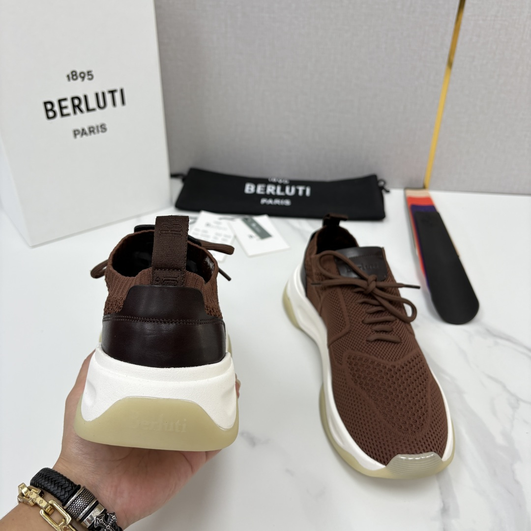 💋💍 布鲁提  Berlut* 升级版第二代大底 Shadow 飞织运动鞋履  现官方  10,900  香港购入原版开