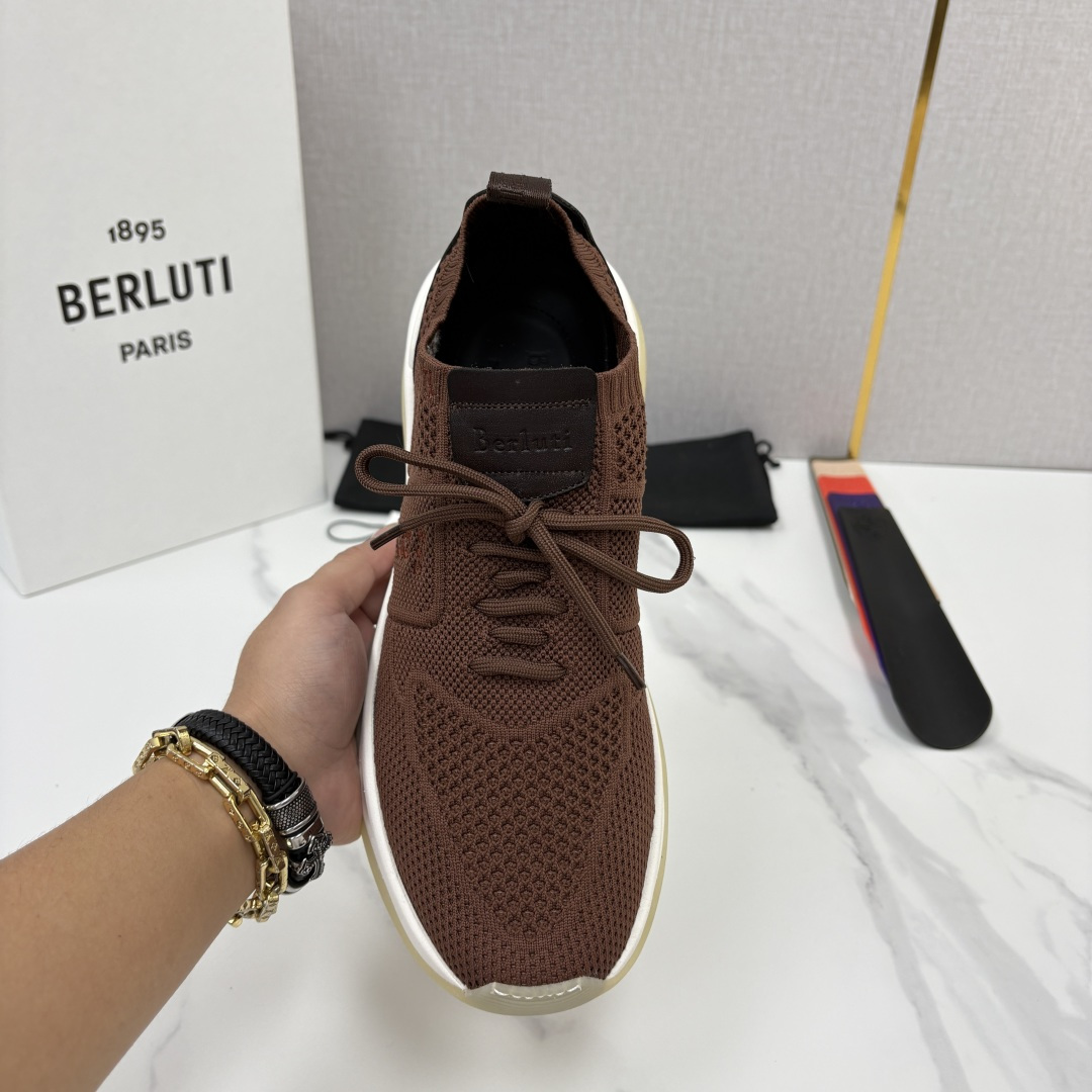 💋💍 布鲁提  Berlut* 升级版第二代大底 Shadow 飞织运动鞋履  现官方  10,900  香港购入原版开