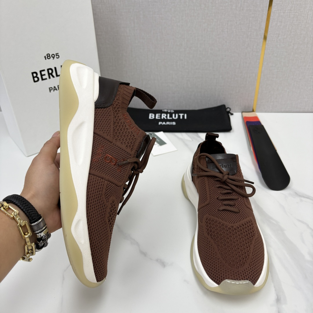 💋💍 布鲁提  Berlut* 升级版第二代大底 Shadow 飞织运动鞋履  现官方  10,900  香港购入原版开