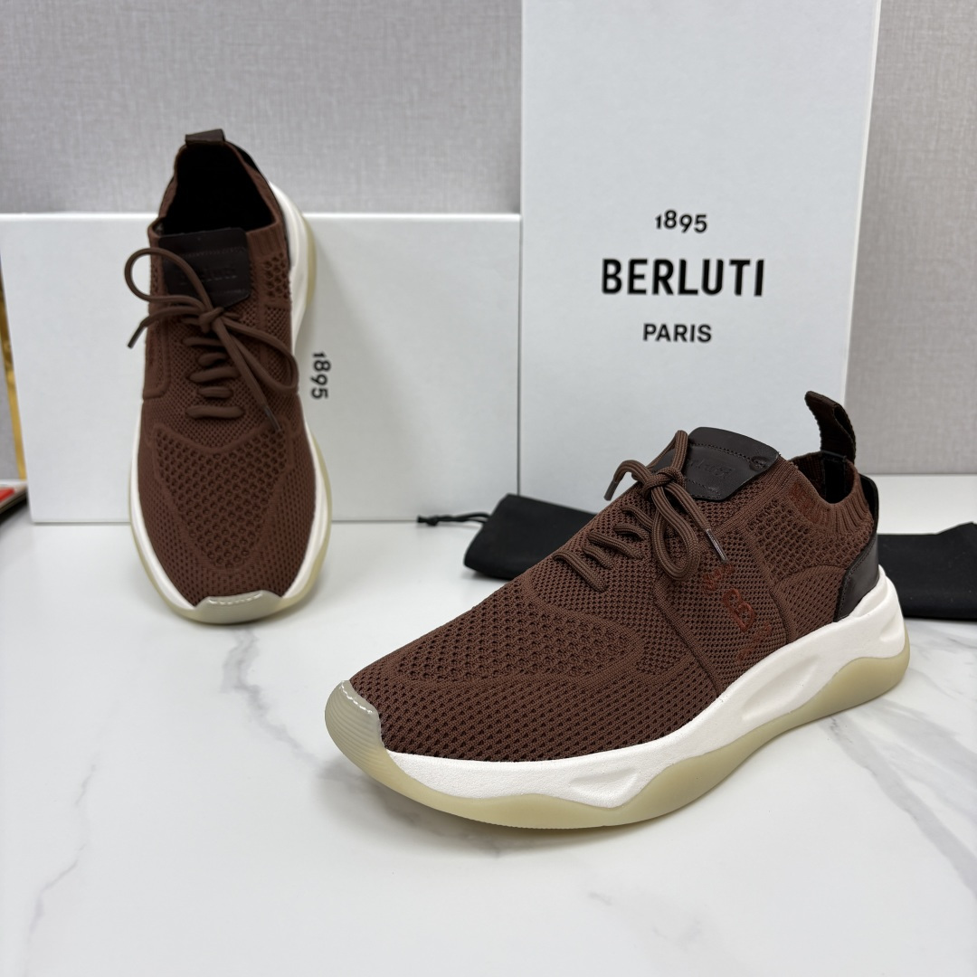 💋💍 布鲁提  Berlut* 升级版第二代大底 Shadow 飞织运动鞋履  现官方  10,900  香港购入原版开